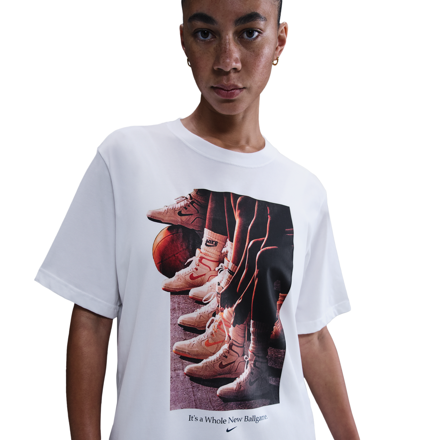 Nike Dri-FIT BB Photo Tee - Women's - White