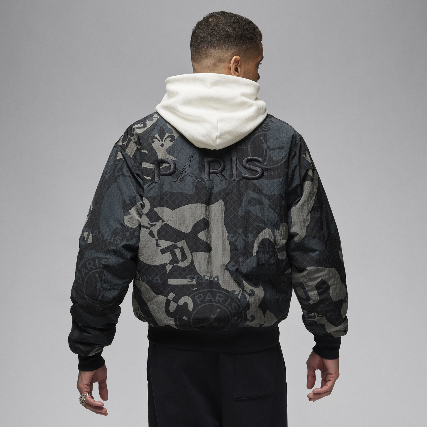 Jordan PSG Jacket - Men's - Black/Grey