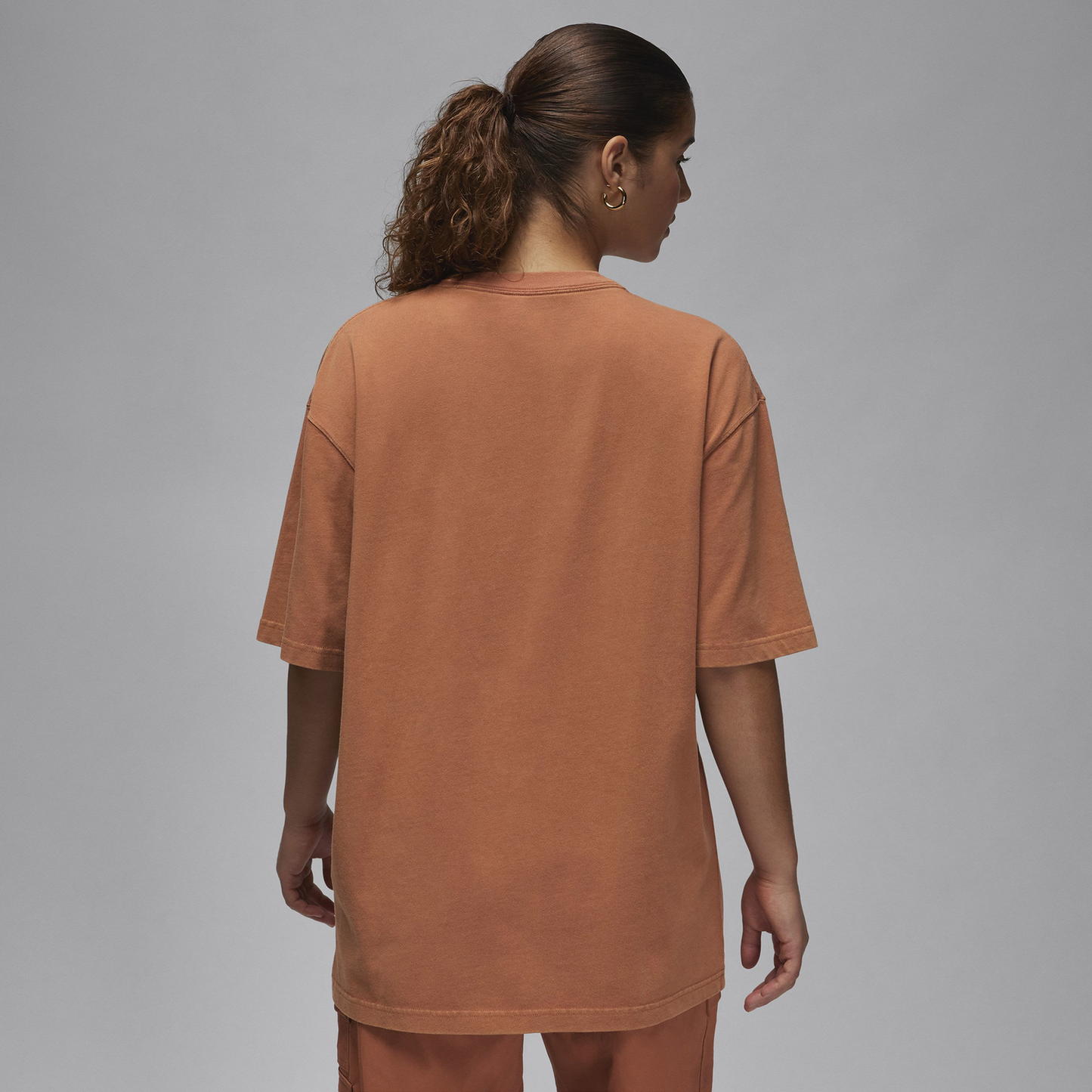 Jordan Graphic Oversized T-Shirt  - Women's - Dusty Peach/Dune Red
