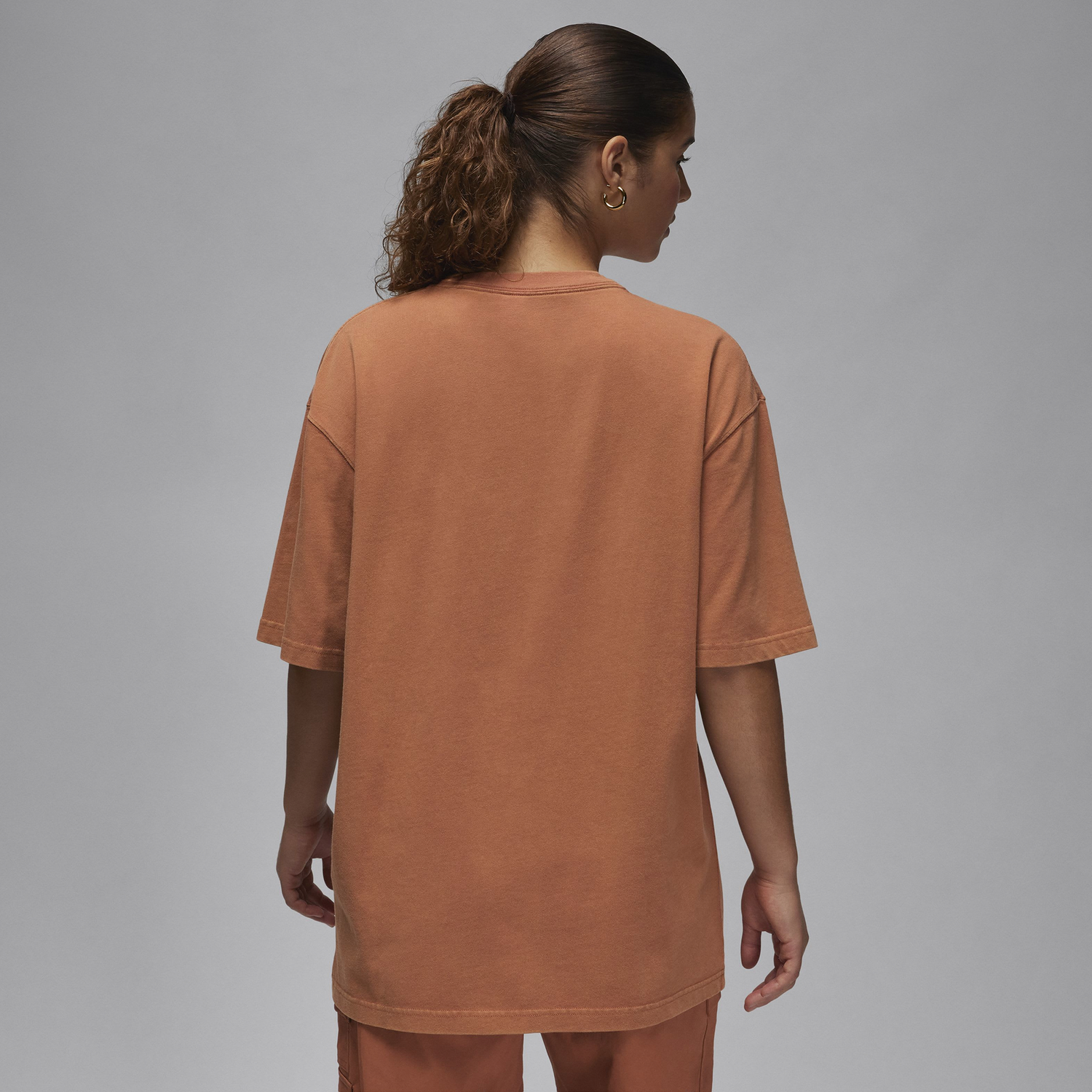 Jordan Graphic Oversized T-Shirt  - Women's - Dusty Peach/Dune Red