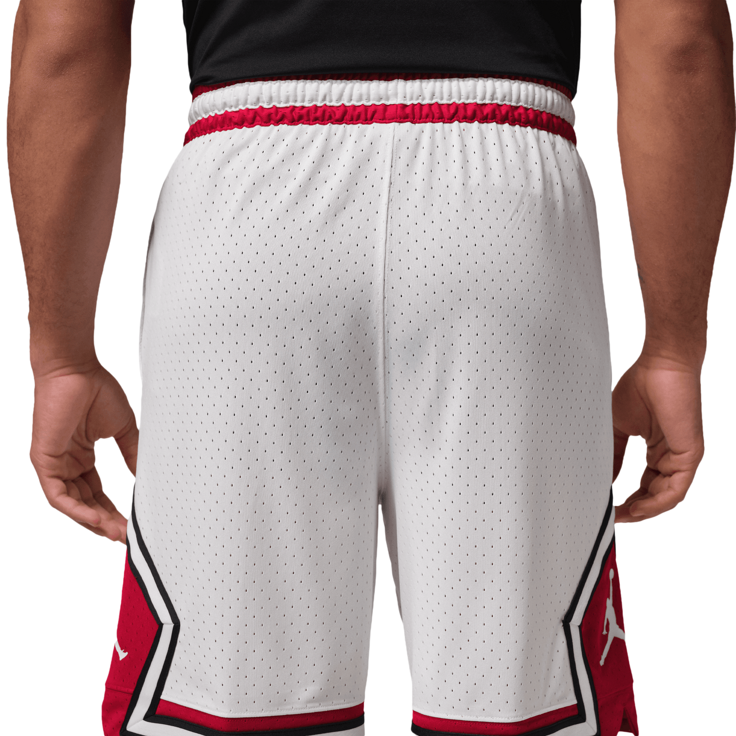Jordan Dri-FIT SPT 9" Diamond Shorts - Men's - White/Gym Red