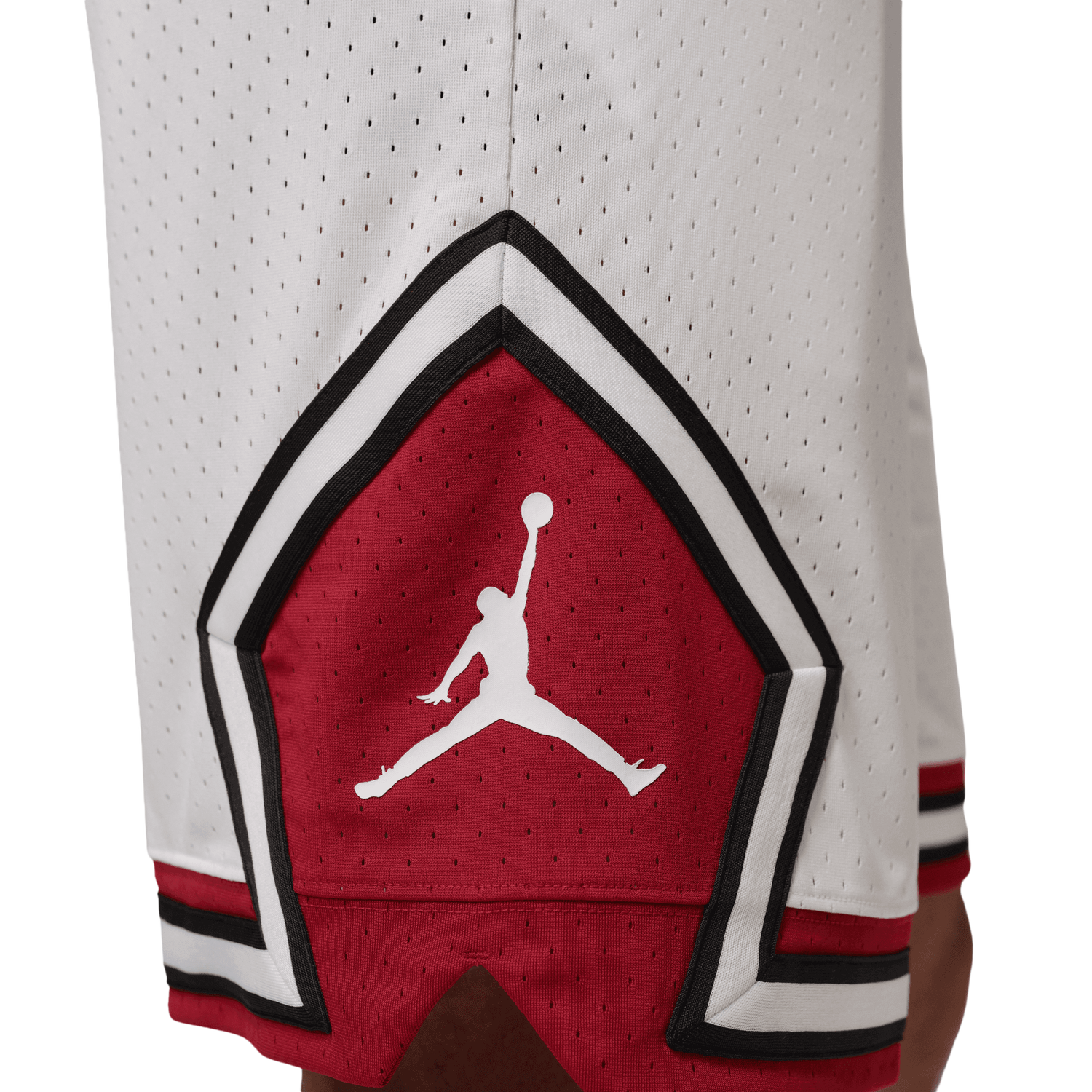 Jordan Dri-FIT SPT 9" Diamond Shorts - Men's - White/Gym Red