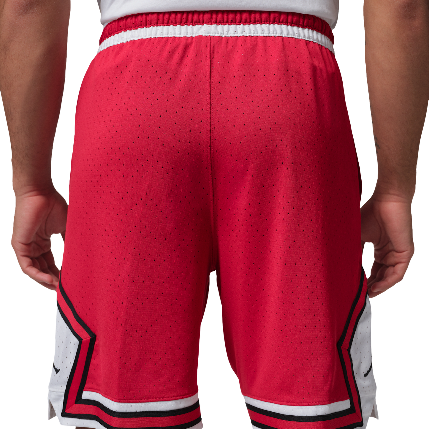 Jordan Dri-FIT SPT 9" Diamond Shorts - Men's - White/Gym Red (F5832687)