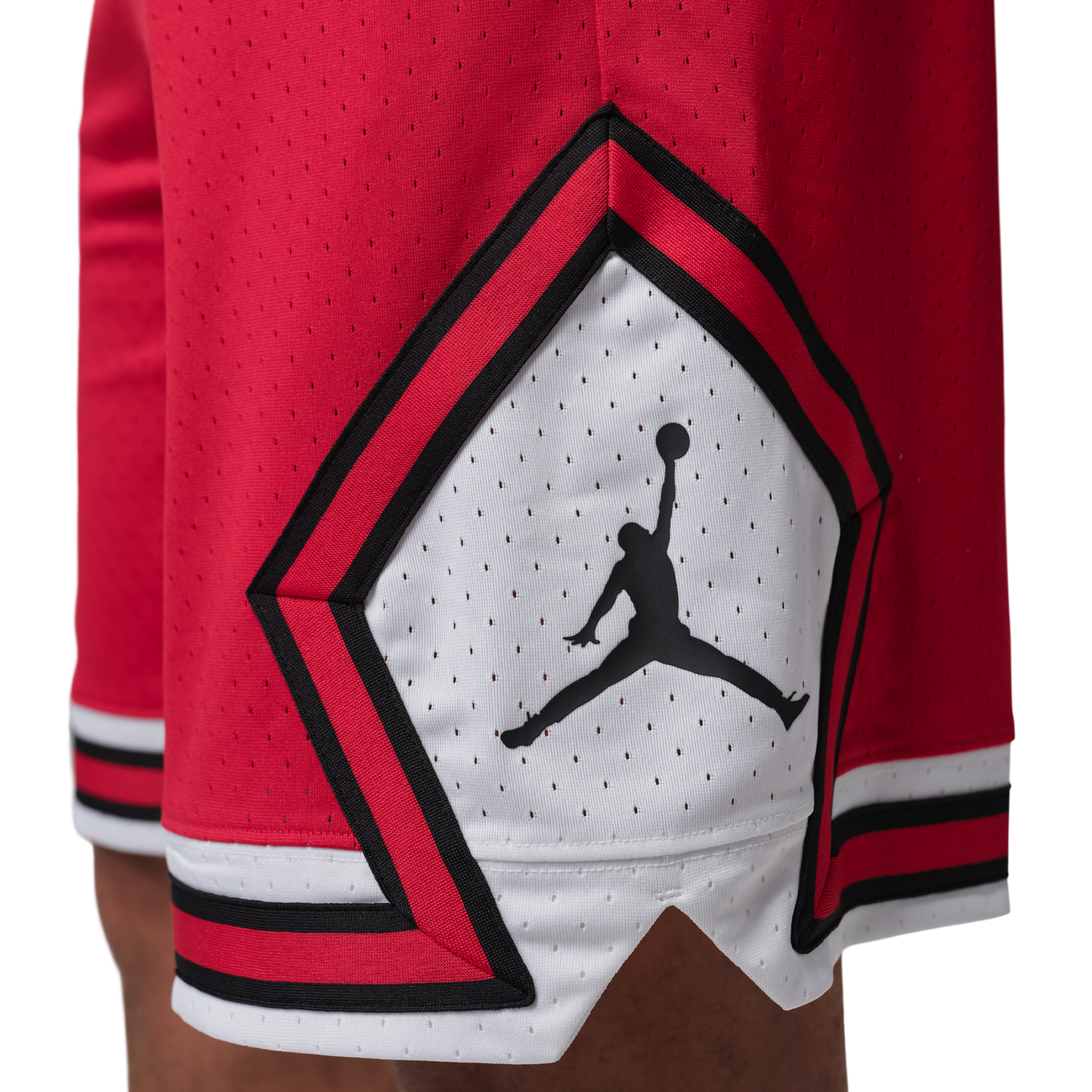 Jordan Dri-FIT SPT 9" Diamond Shorts - Men's - White/Gym Red (F5832687)