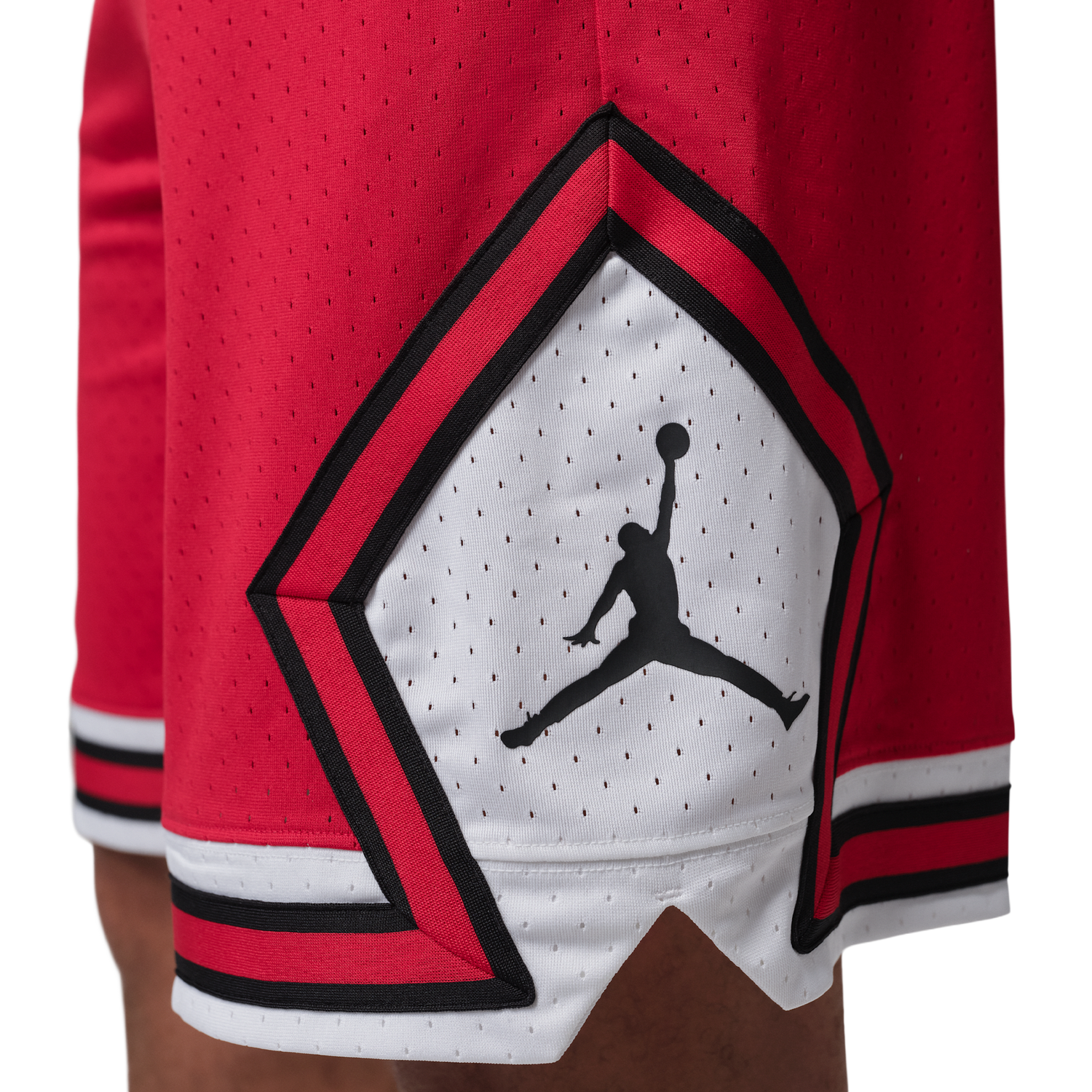 Jordan Dri-FIT SPT 9" Diamond Shorts - Men's - White/Gym Red (F5832687)