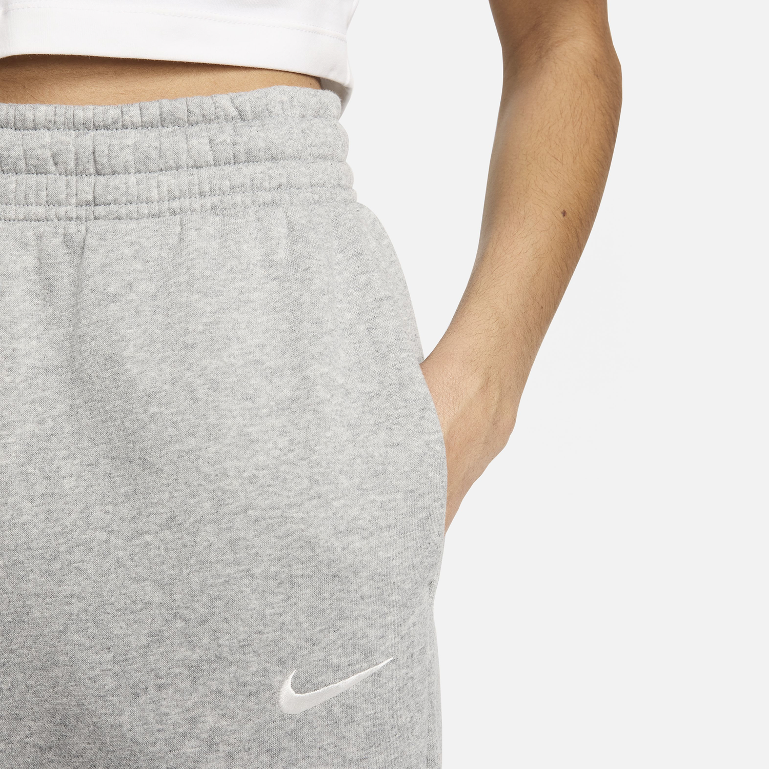 Nike Phoenix HR OS Pants - Women's - Dark Grey Heather/White