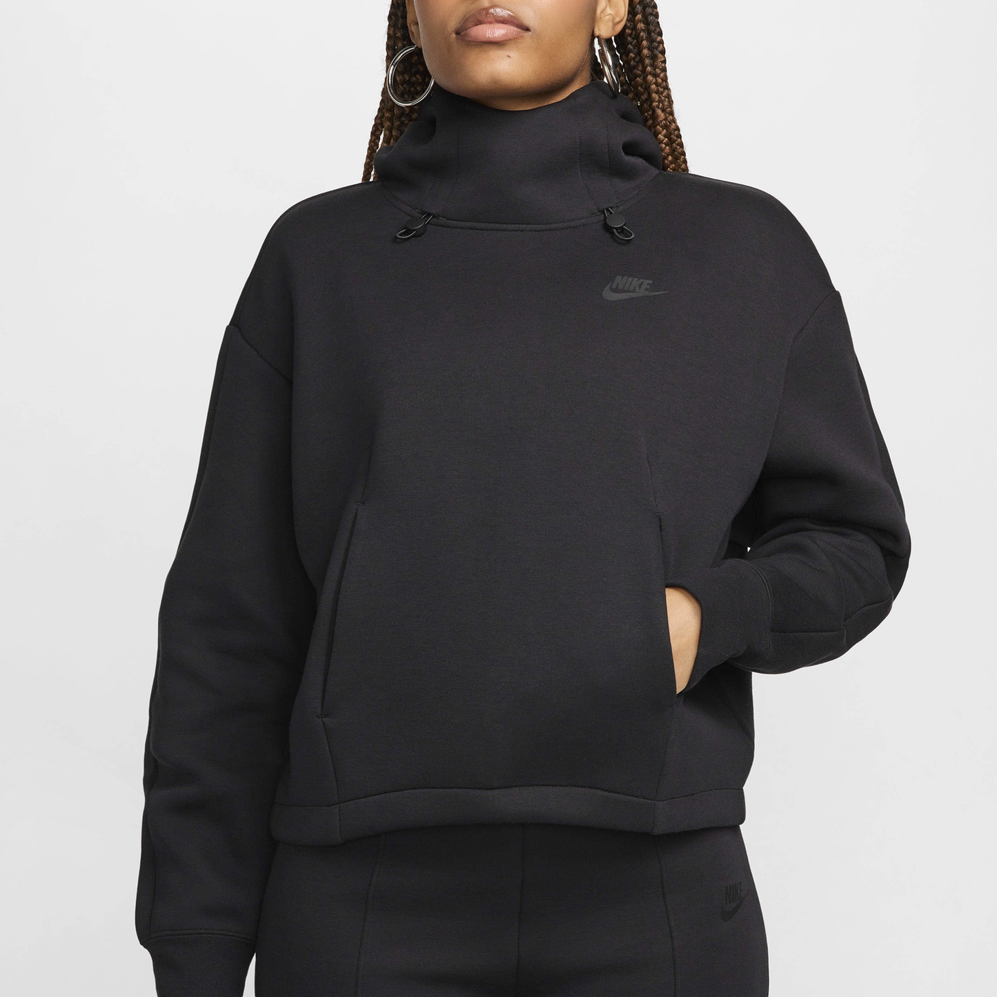 Nike NSW Tech Fleece OS Hoodie - Women's - Black/Black