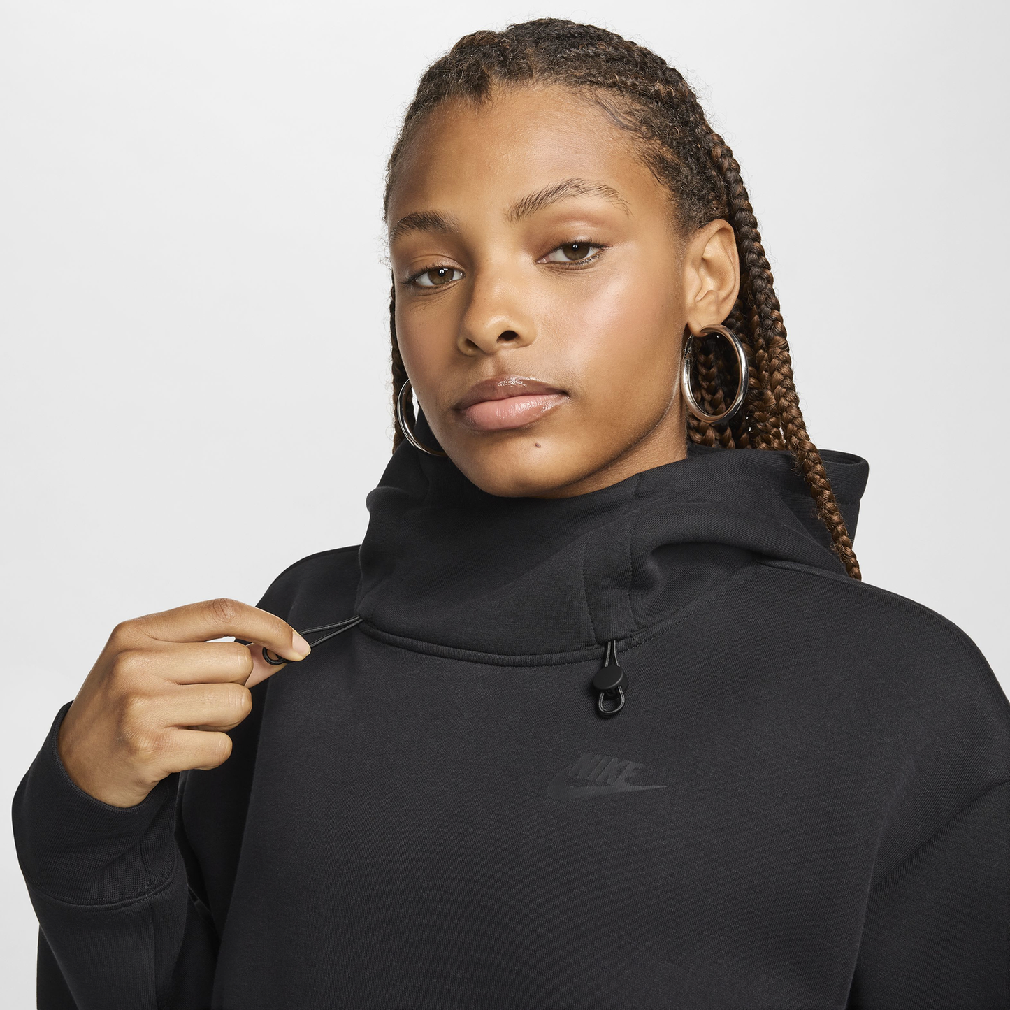 Nike NSW Tech Fleece OS Hoodie - Women's - Black/Black