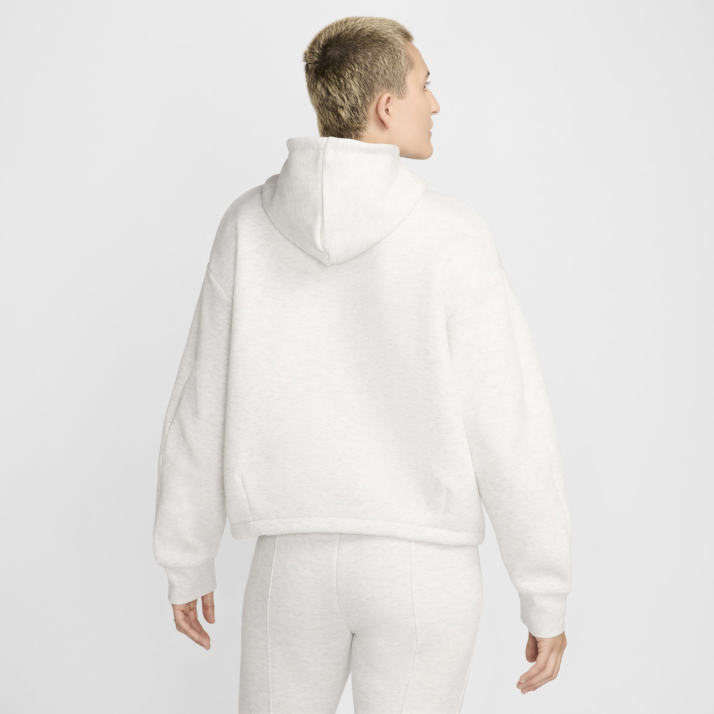 Nike NSW Tech Fleece OS Hoodie - Women's - Light Grey/Heather/Black