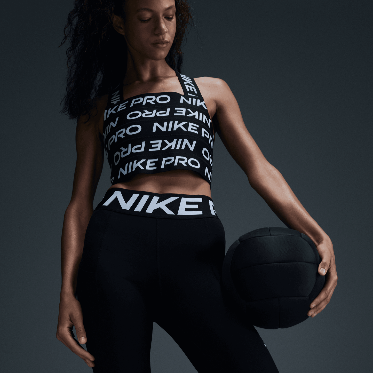 Nike Pro Dri-FIT High Rise SCLPT 7/8 Tights - Women's - White/Black