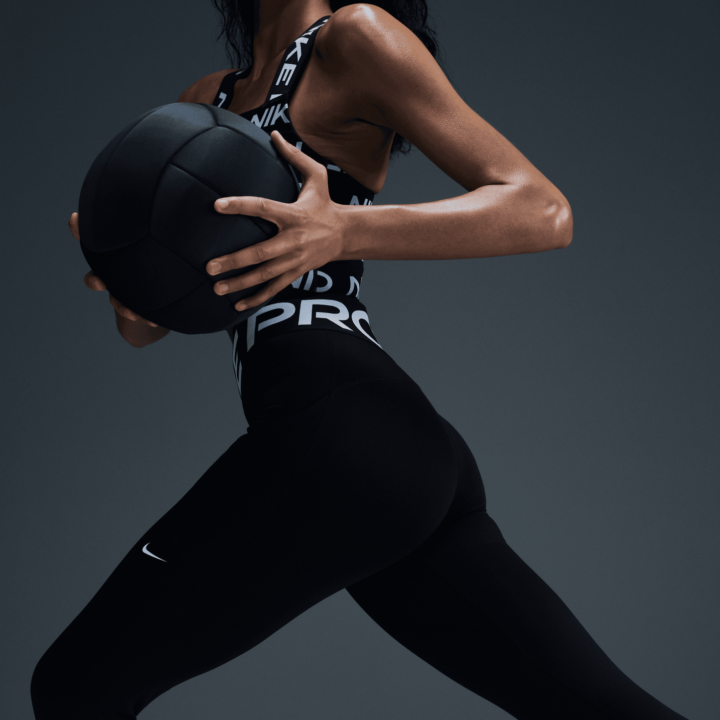 Nike Pro Dri-FIT High Rise SCLPT 7/8 Tights - Women's - White/Black
