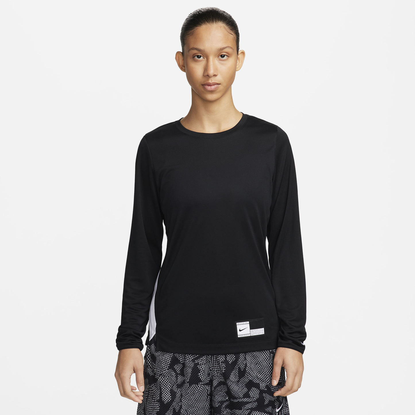 Nike Dri-Fit L/S Pregame Top - Women's - White/Black/White
