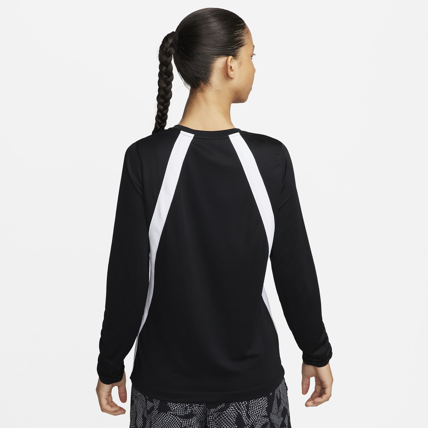 Nike Dri-Fit L/S Pregame Top - Women's - White/Black/White