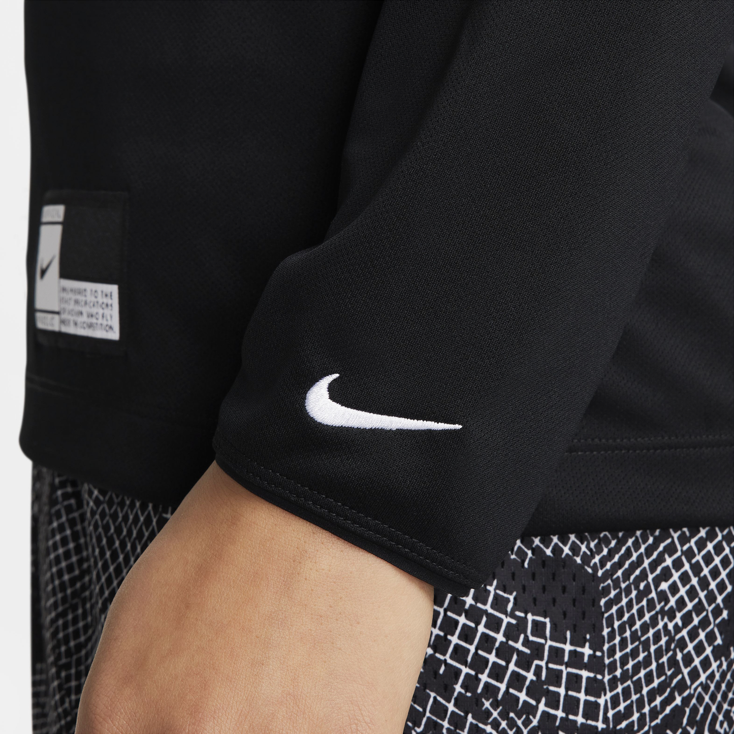 Nike Dri-Fit L/S Pregame Top - Women's - White/Black/White