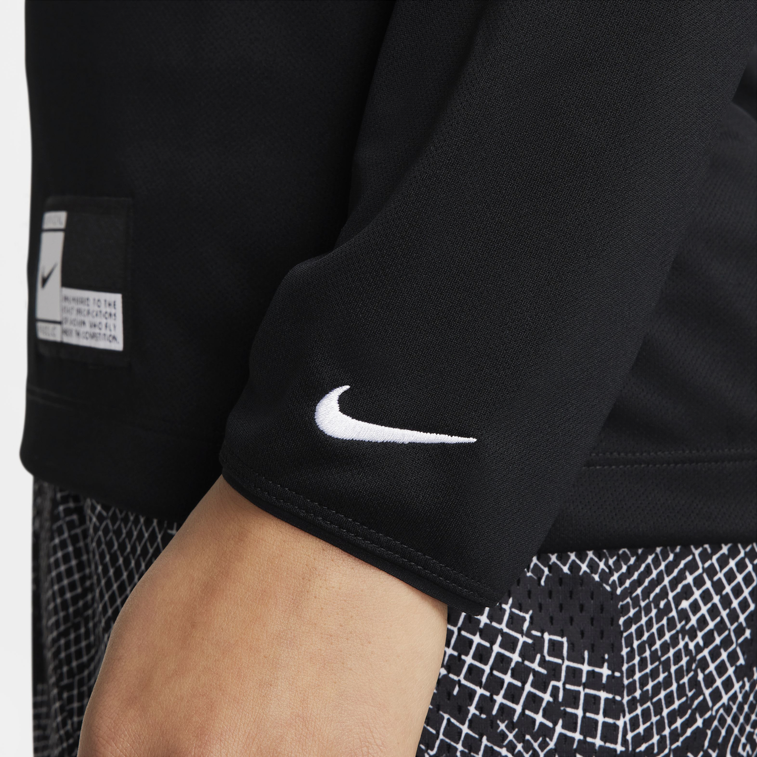 Nike Dri-Fit L/S Pregame Top - Women's - White/Black/White