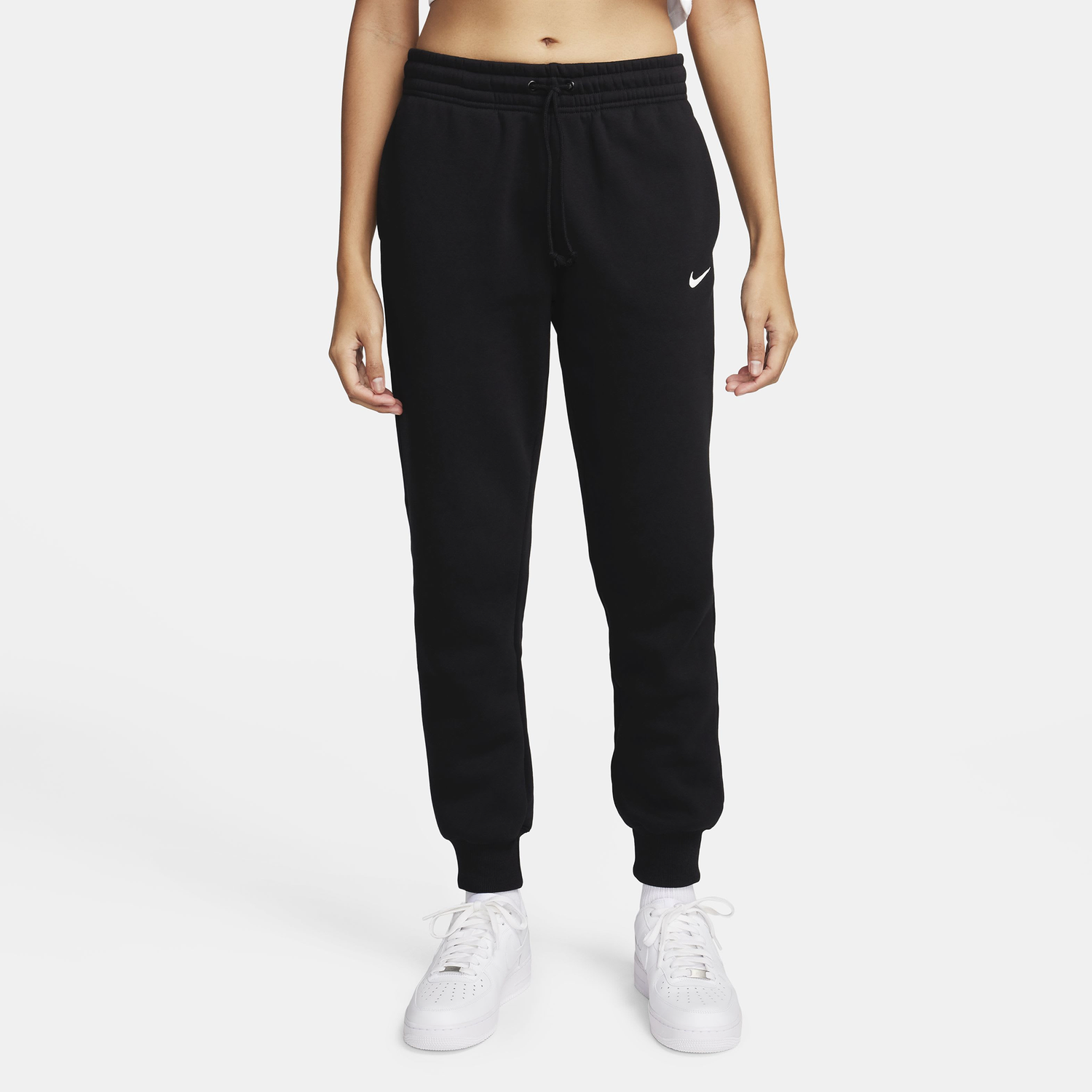 Nike NSW Phoenix Fleece MR Pants - Women's - Black/Sail