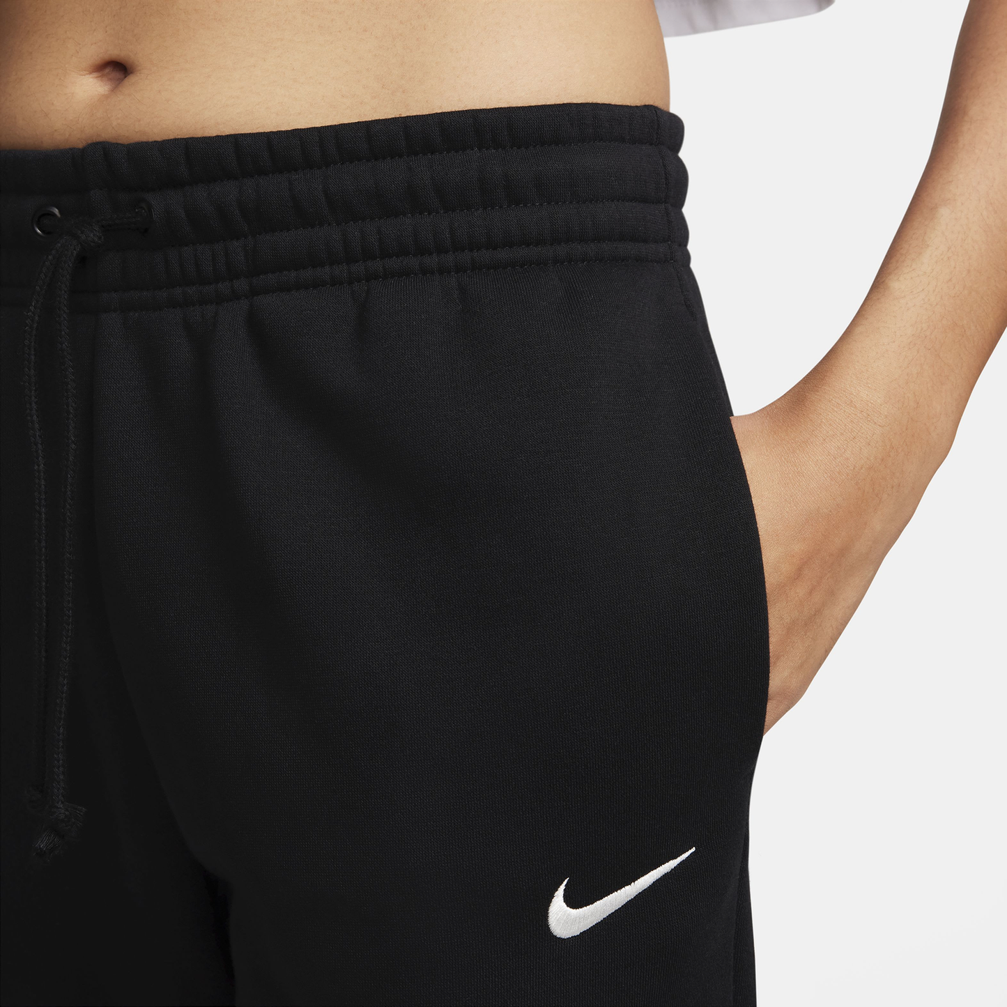 Nike NSW Phoenix Fleece MR Pants - Women's - Black/Sail