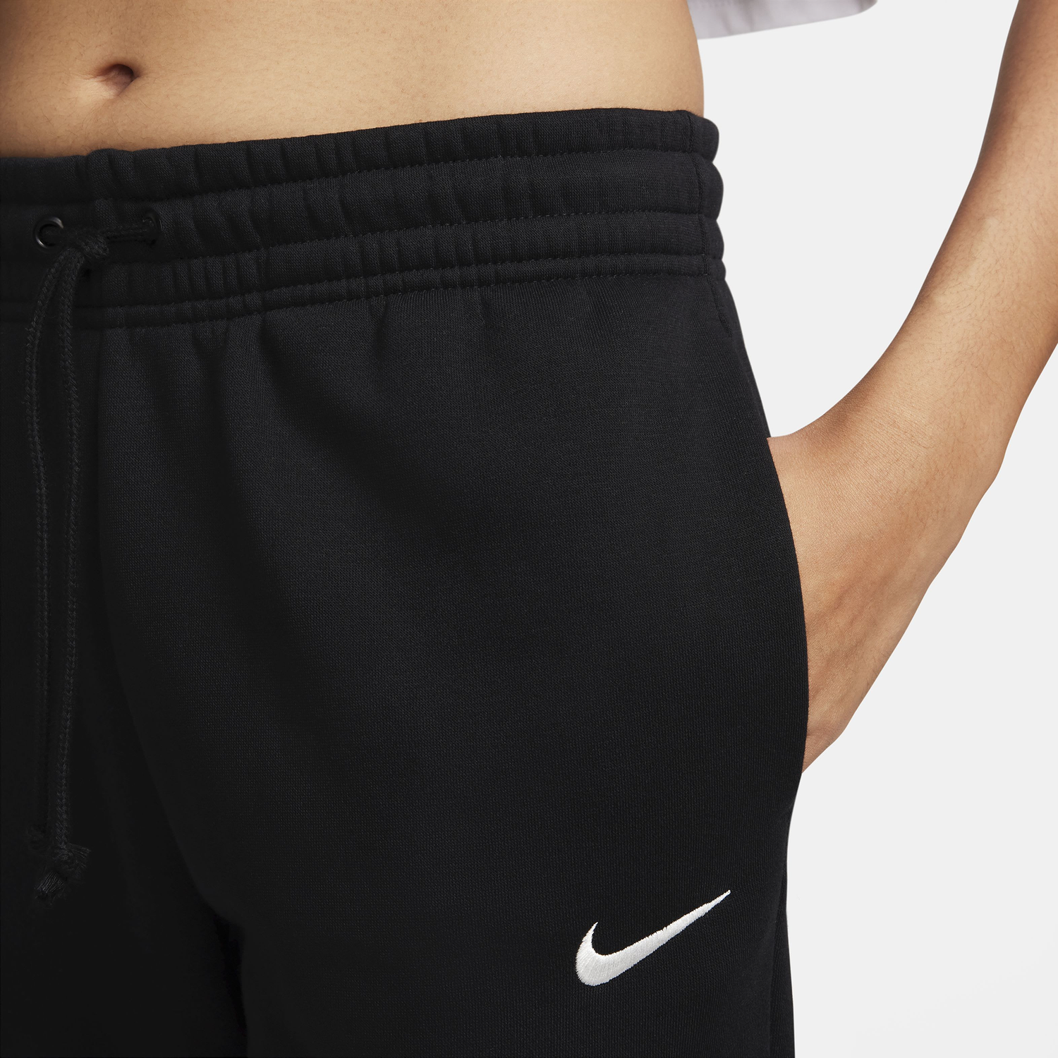 Nike NSW Phoenix Fleece MR Pants - Women's - Black/Sail