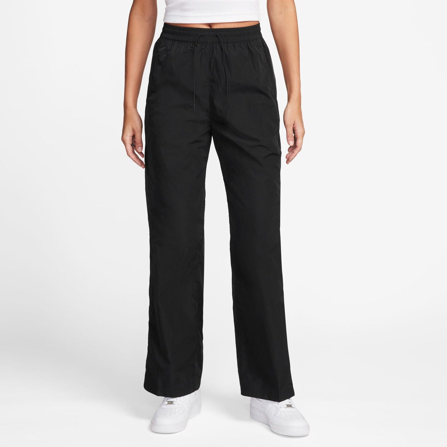 Nike Windrunner Woven HR OH Pants - Women's - Black/White