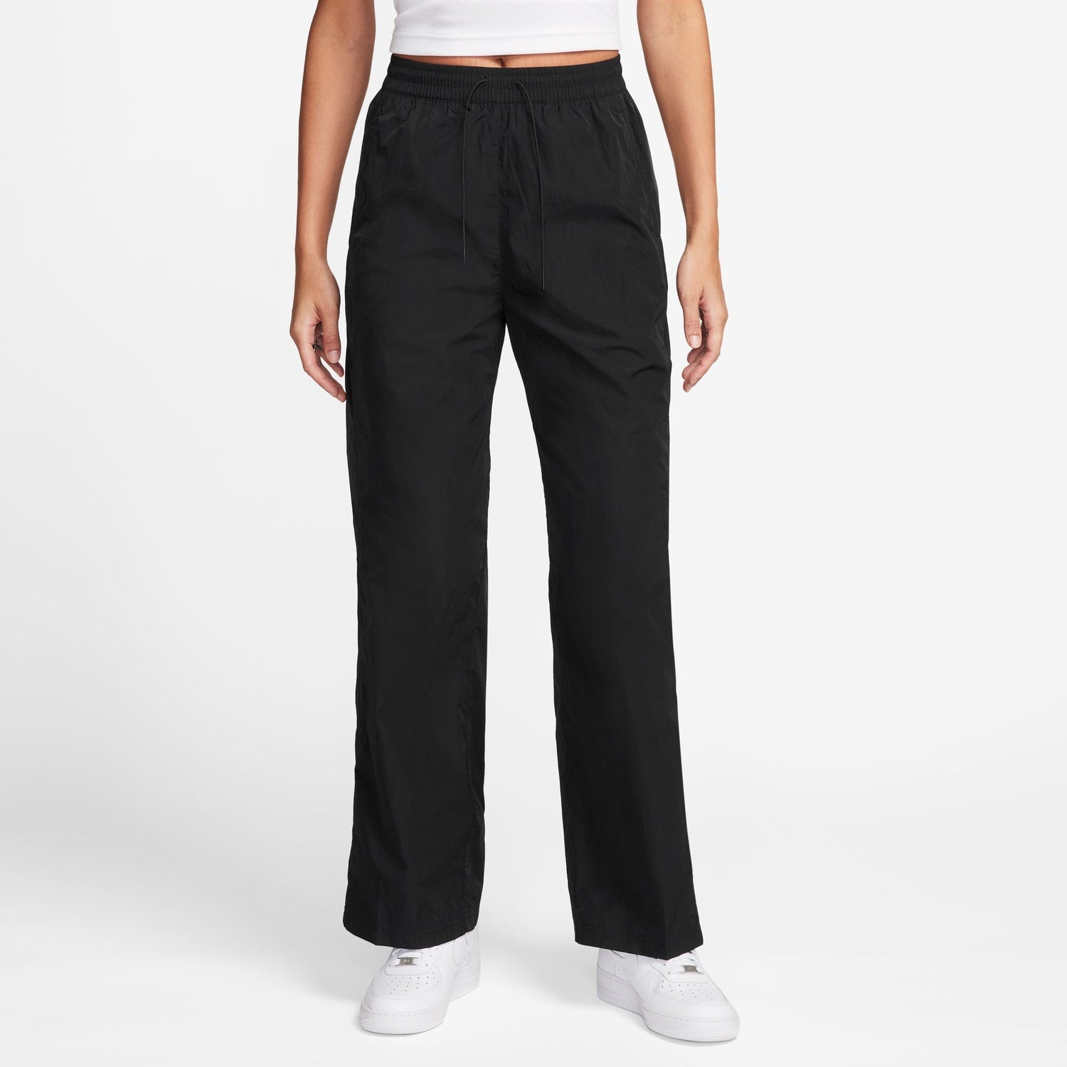 Nike Windrunner Woven HR OH Pants - Women's - Black/White