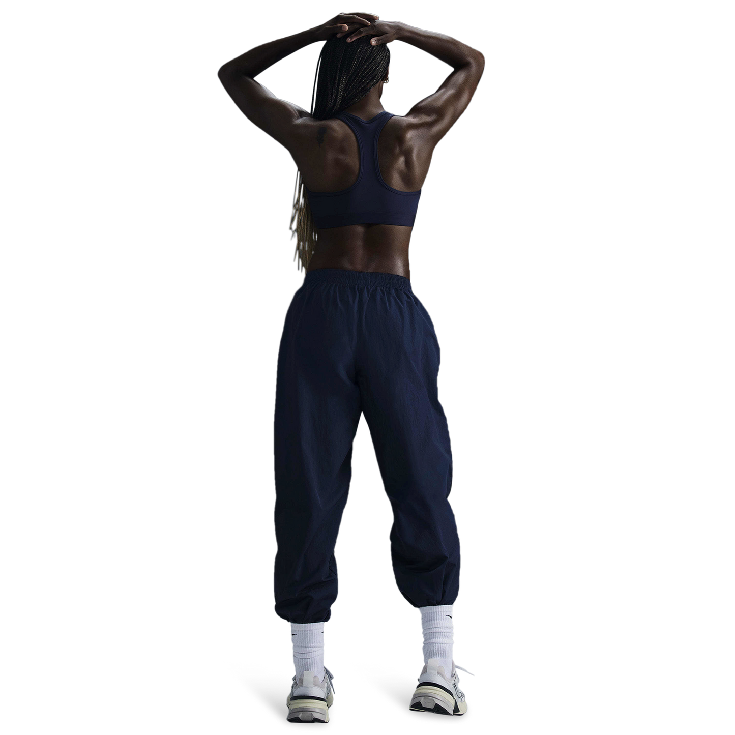 Nike Essential Woven Mid Rise Joggers - Women's - Armory Navy/White