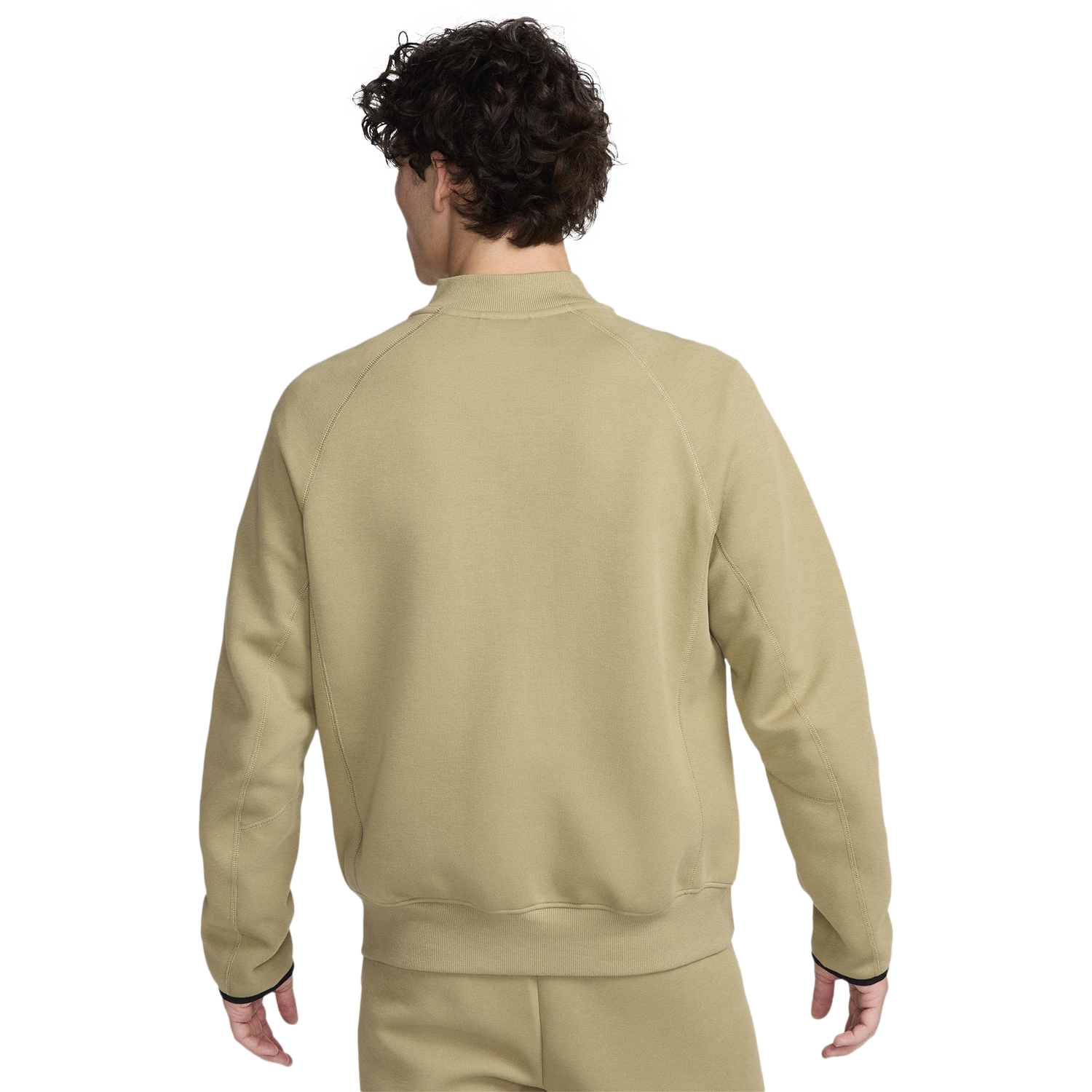 Nike Tech Fleece Bomber Jacket - Men's - Black/Neutral Olive