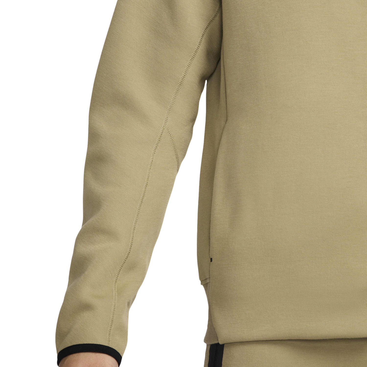 Nike Tech Fleece Bomber Jacket - Men's - Black/Neutral Olive