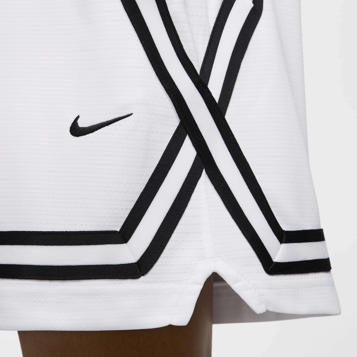 Nike Dri-FIT Crossover 5" Shorts - Women's - White/Black/Black
