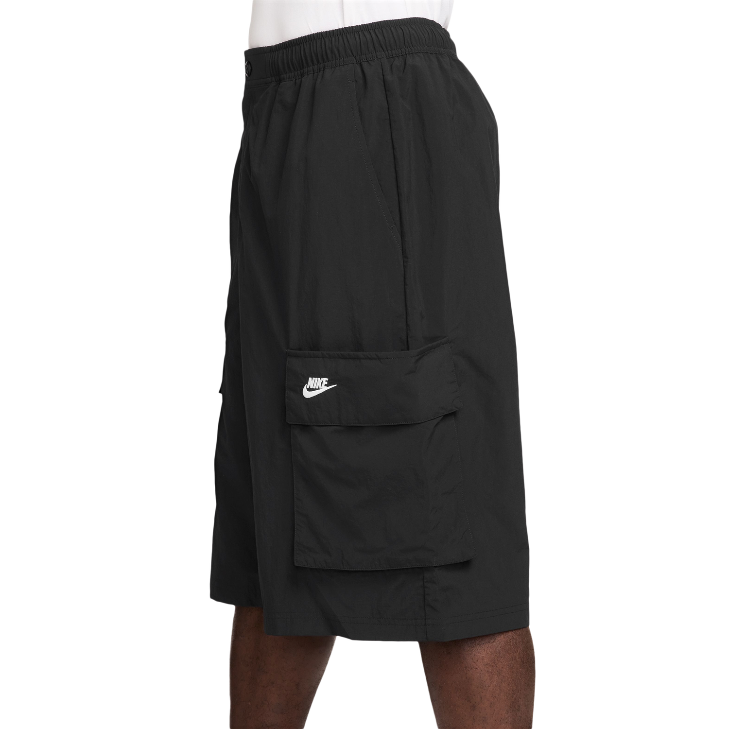 Nike Club Oversized Cargo Shorts - Men's - Black/White