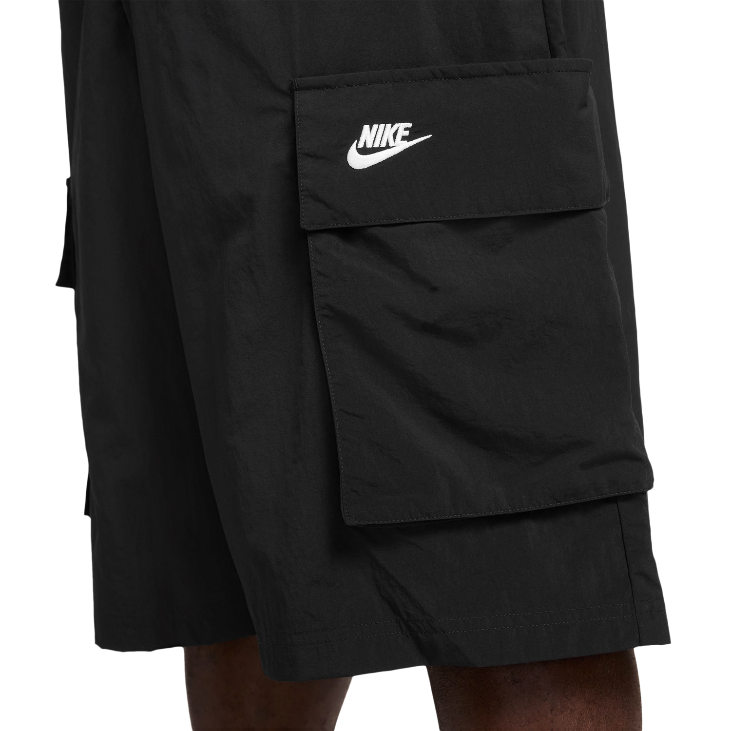 Nike Club Oversized Cargo Shorts - Men's - Black/White