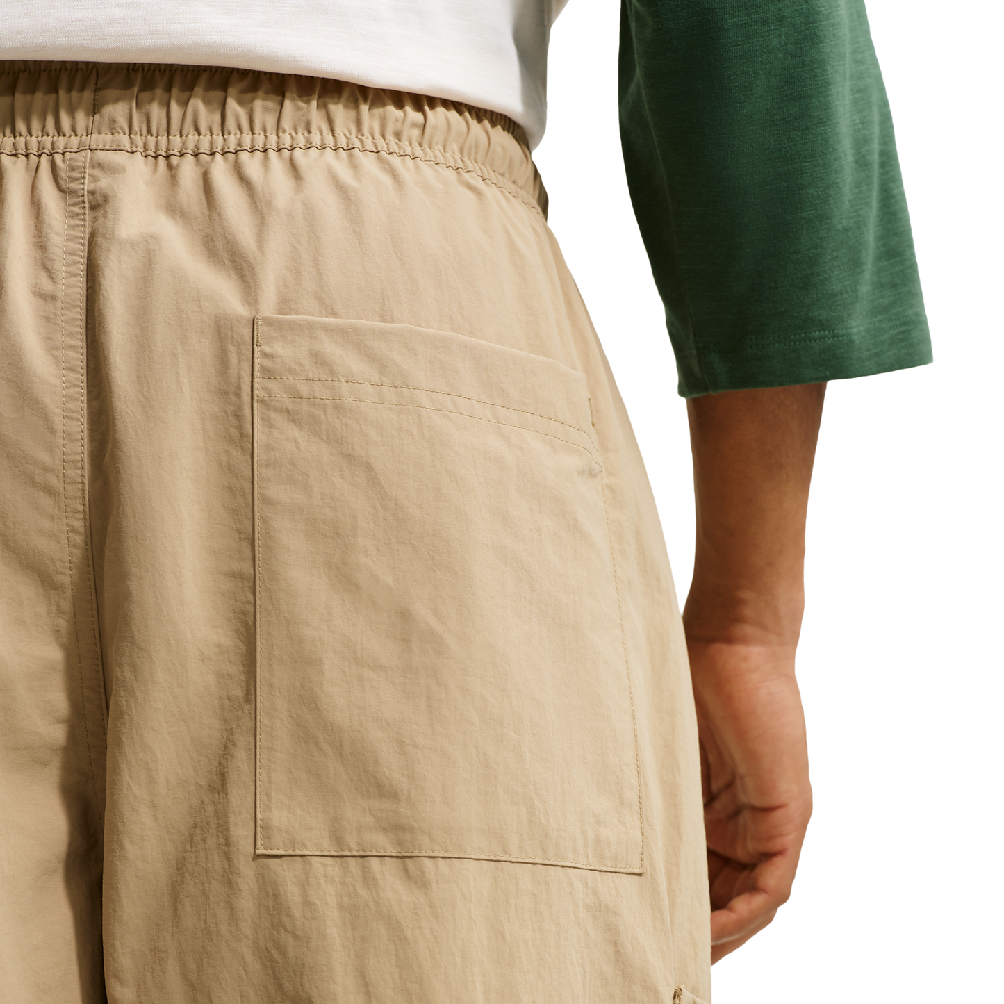 Nike Club Oversized Cargo Shorts - Men's - White/Beige