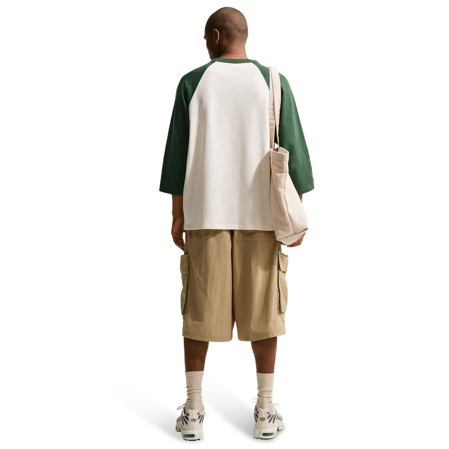 Nike Club Oversized Cargo Shorts - Men's - White/Beige