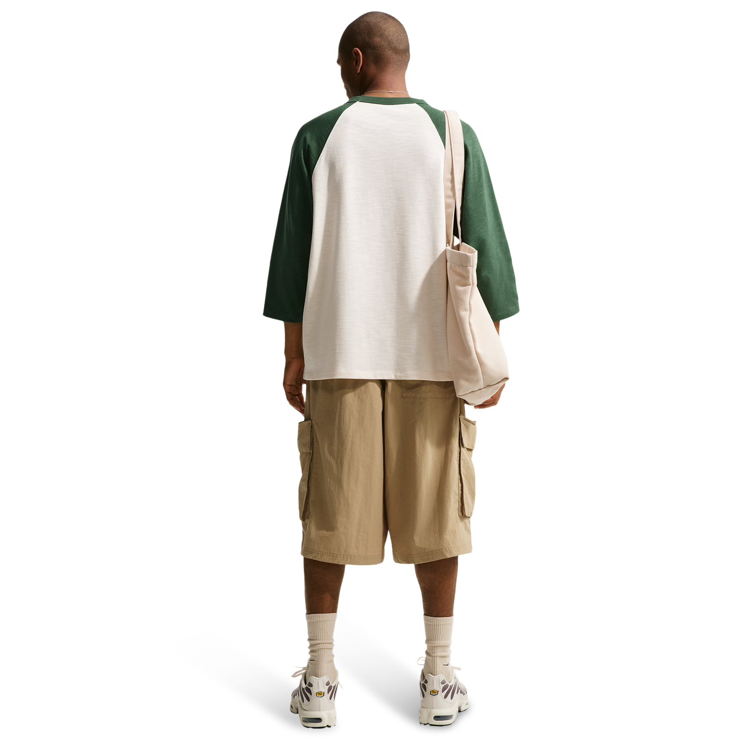 Nike Club Oversized Cargo Shorts - Men's - White/Beige