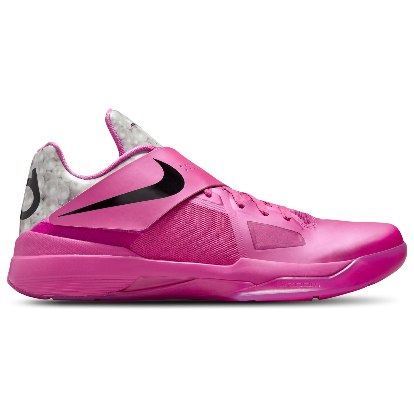 Nike KD IV - Men's - Pink Fire/Black/Metallic Silver