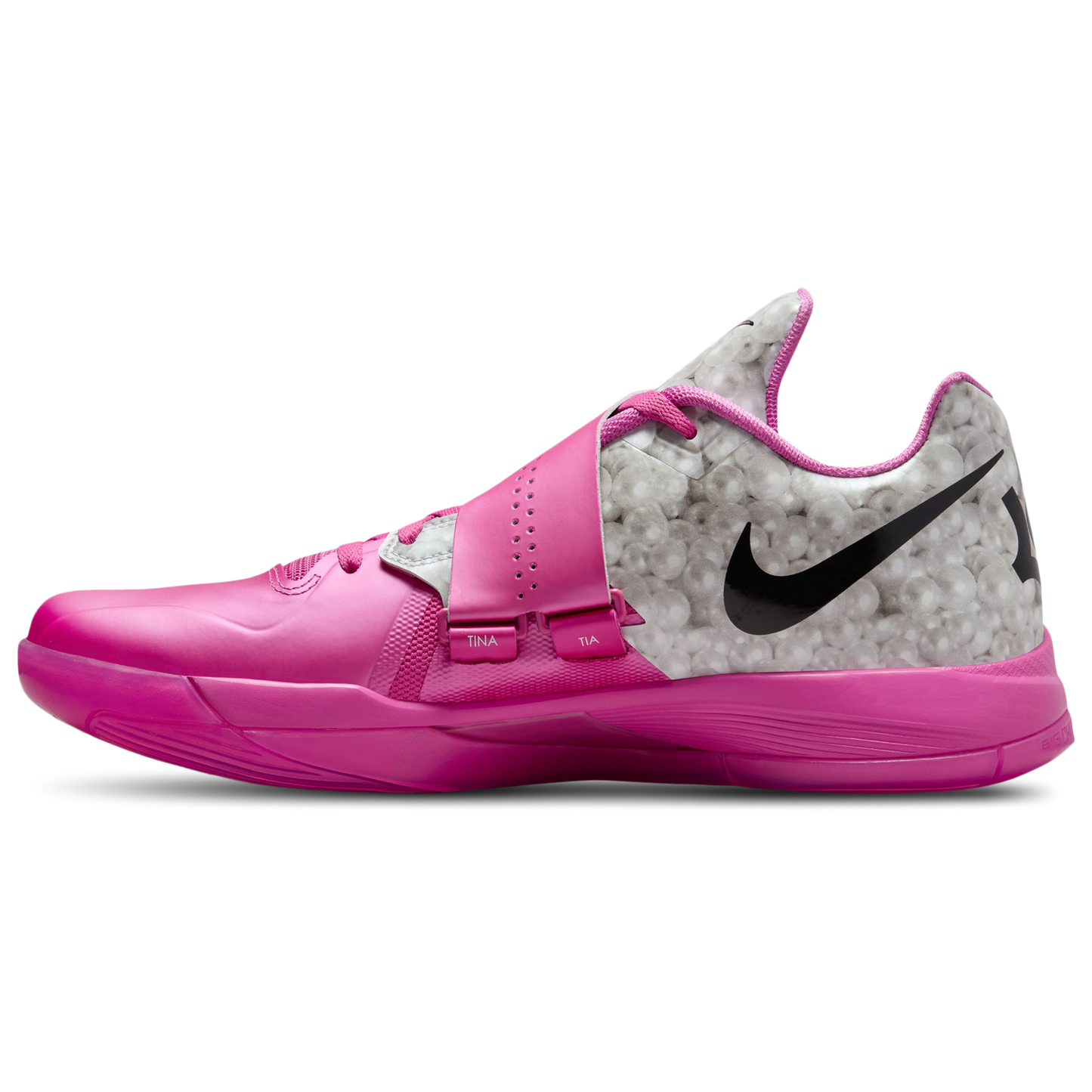 Nike KD IV - Men's - Pink Fire/Black/Metallic Silver
