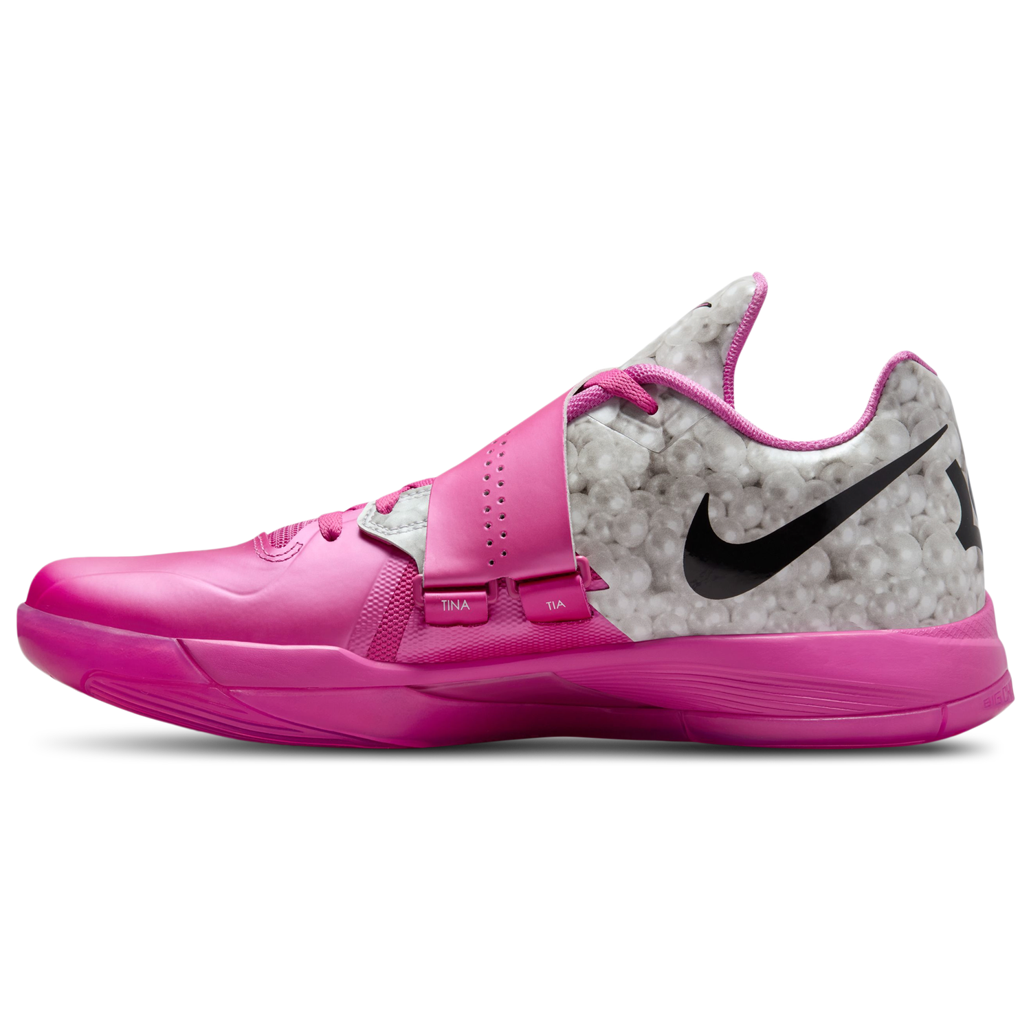 Nike KD IV - Men's - Pink Fire/Black/Metallic Silver
