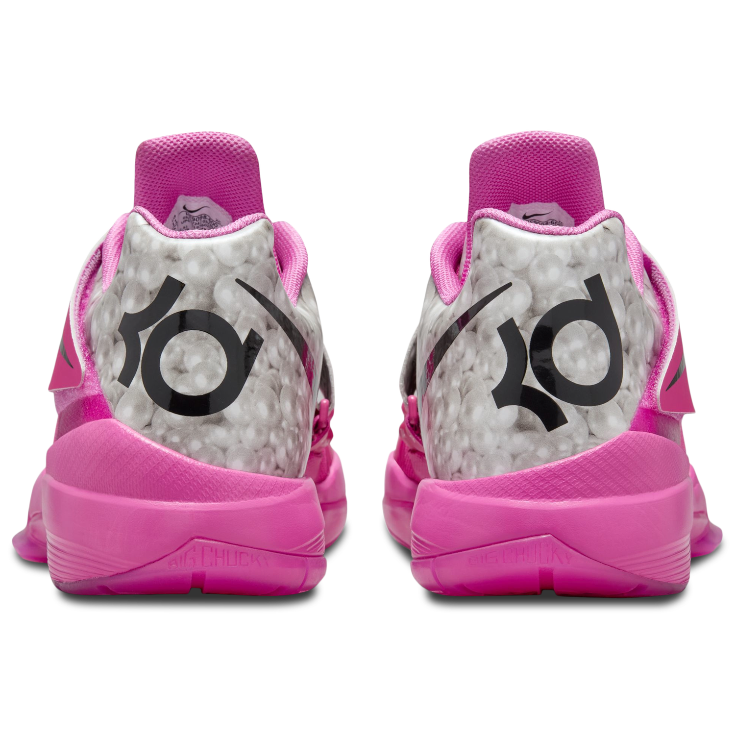 Nike KD IV - Men's - Pink Fire/Black/Metallic Silver