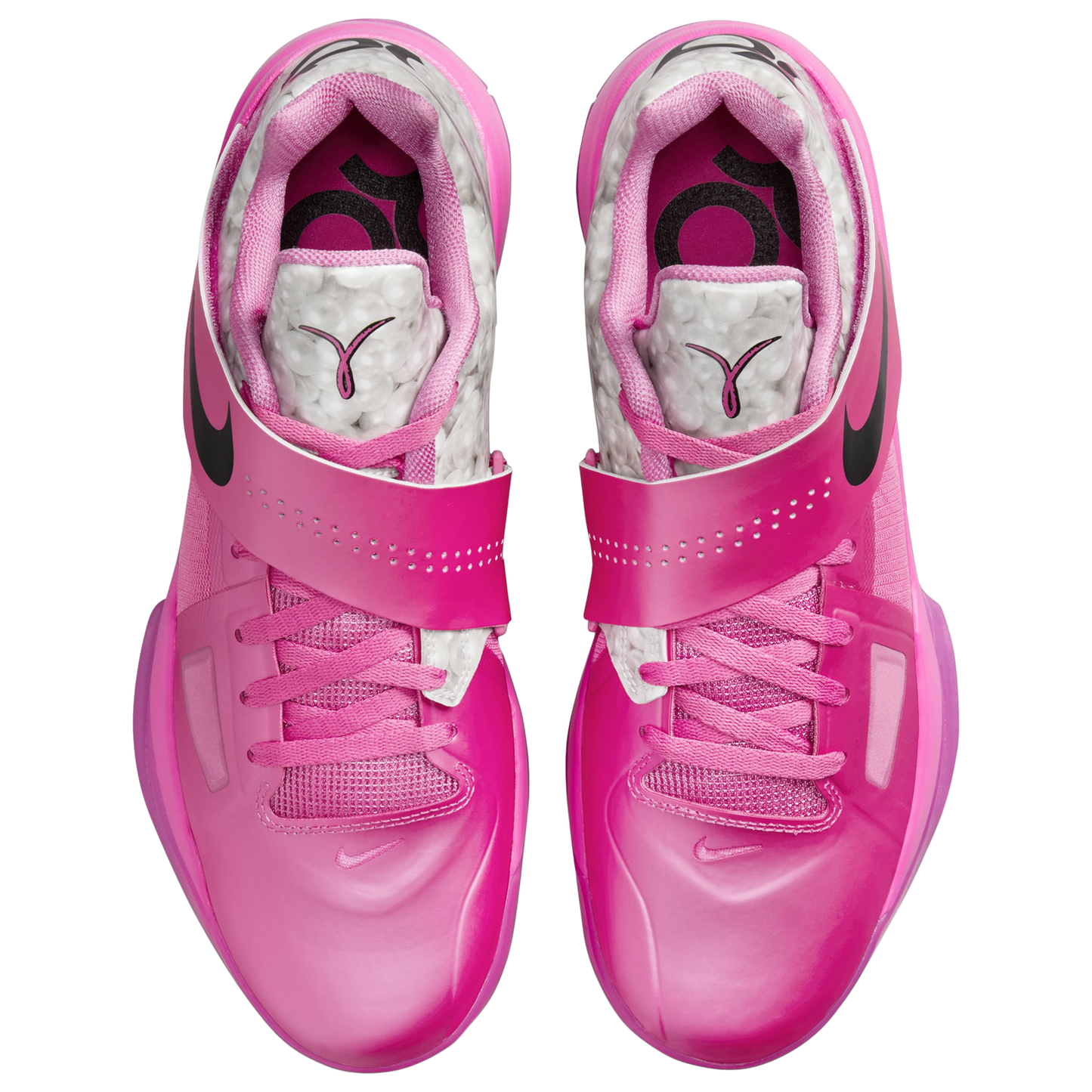 Nike KD IV - Men's - Pink Fire/Black/Metallic Silver