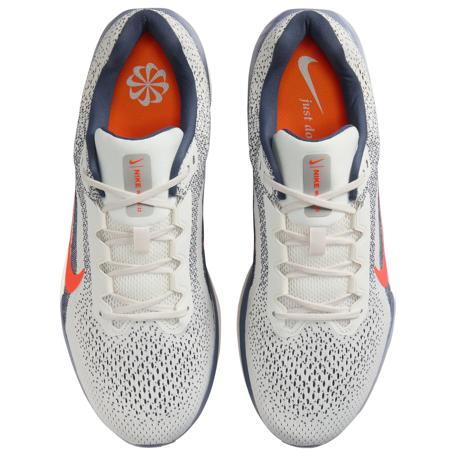 Nike Air Winflow 11 - Men's - Sail/Total Orange/Thunder Blue