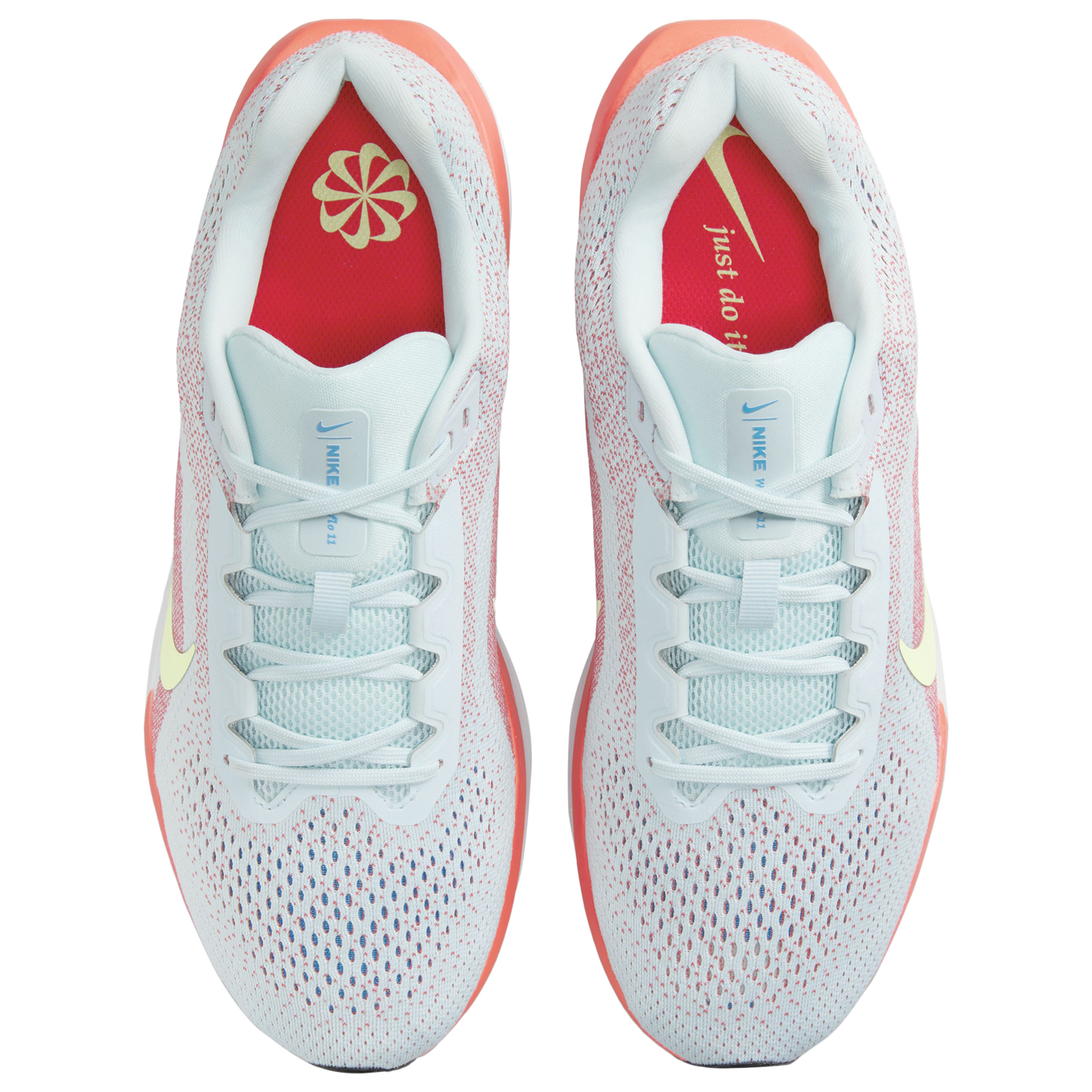 Nike Air Winflow 11 - Men's - Glacier Blue/Barely Volt/Bright Crimson
