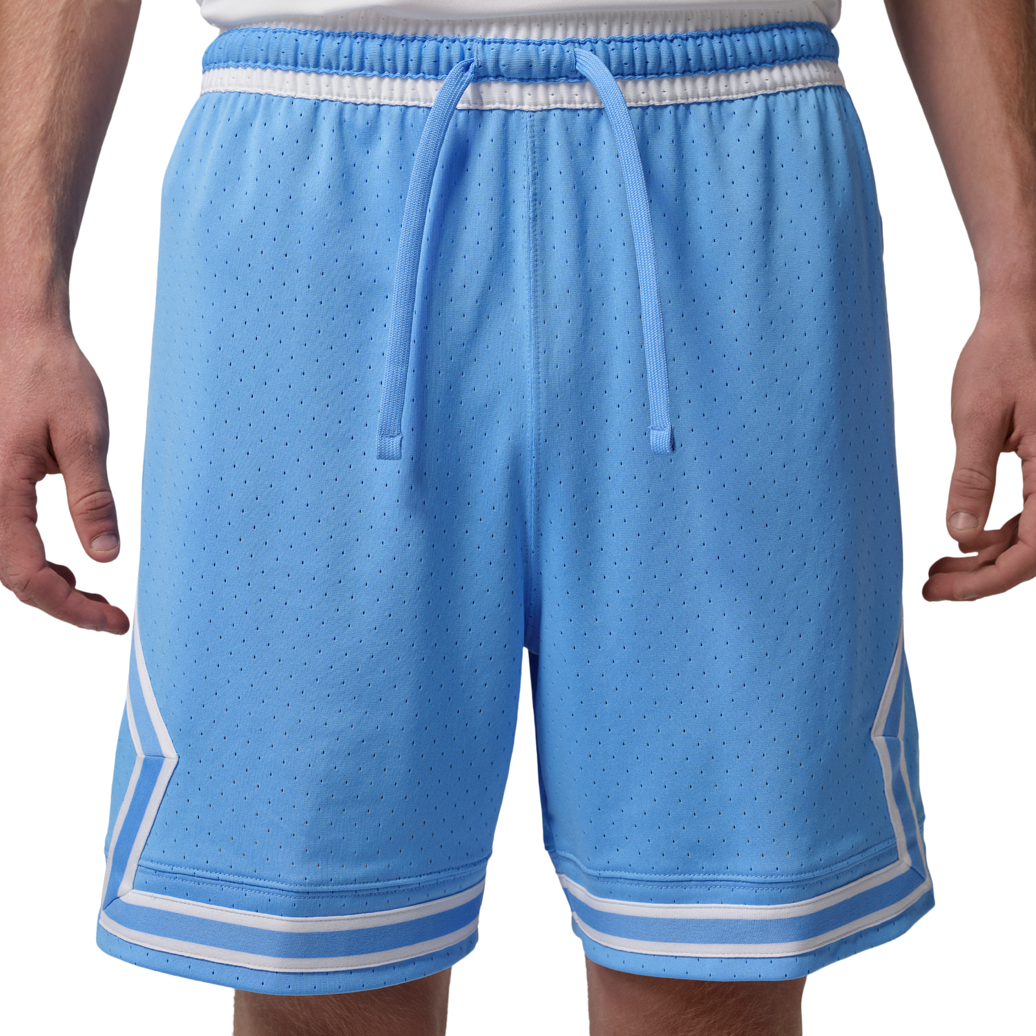 Jordan Dri-FIT Sport Diamond Shorts - Men's - White/University Blue/White
