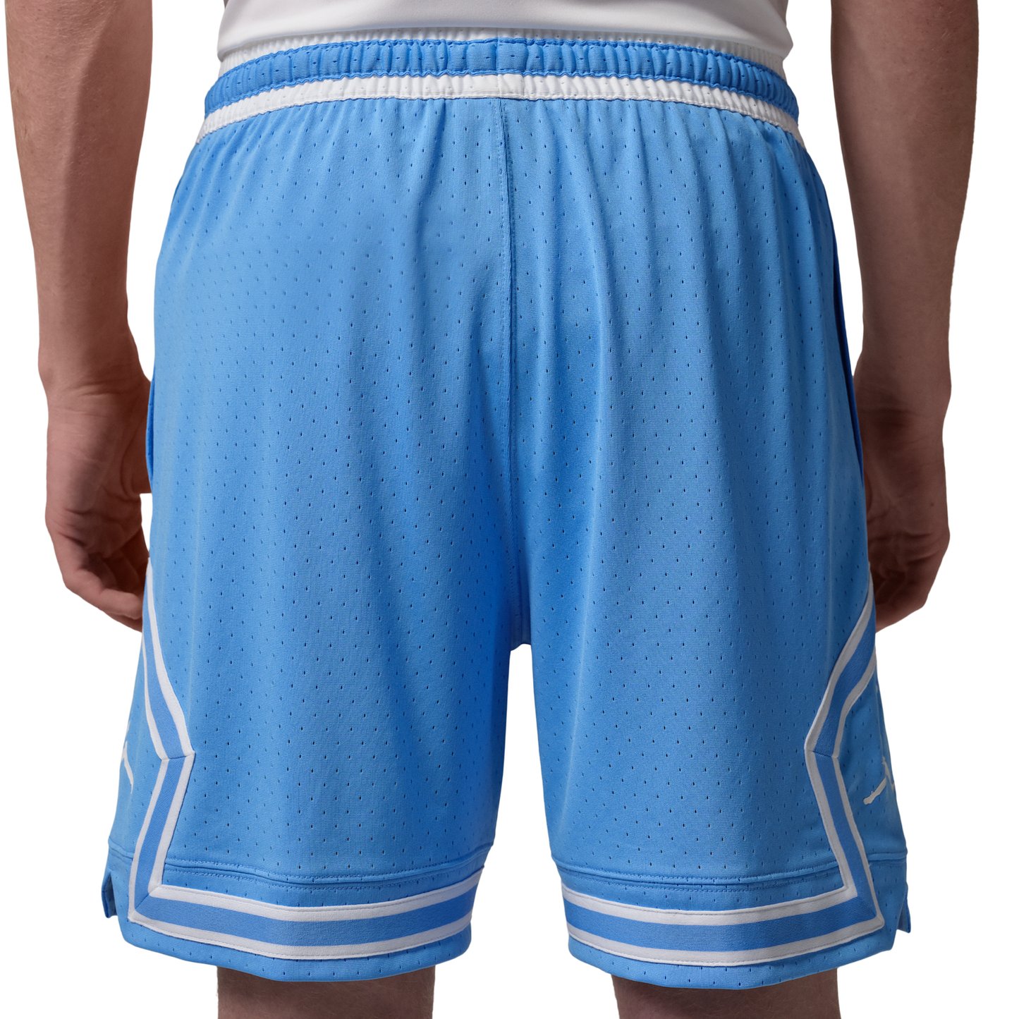 Jordan Dri-FIT Sport Diamond Shorts - Men's - White/University Blue/White