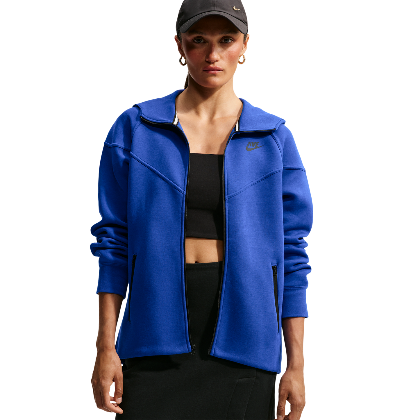 Nike NSW Tech Fleece WR Full-Zip Hoodie - Women's - Old Royal/Black