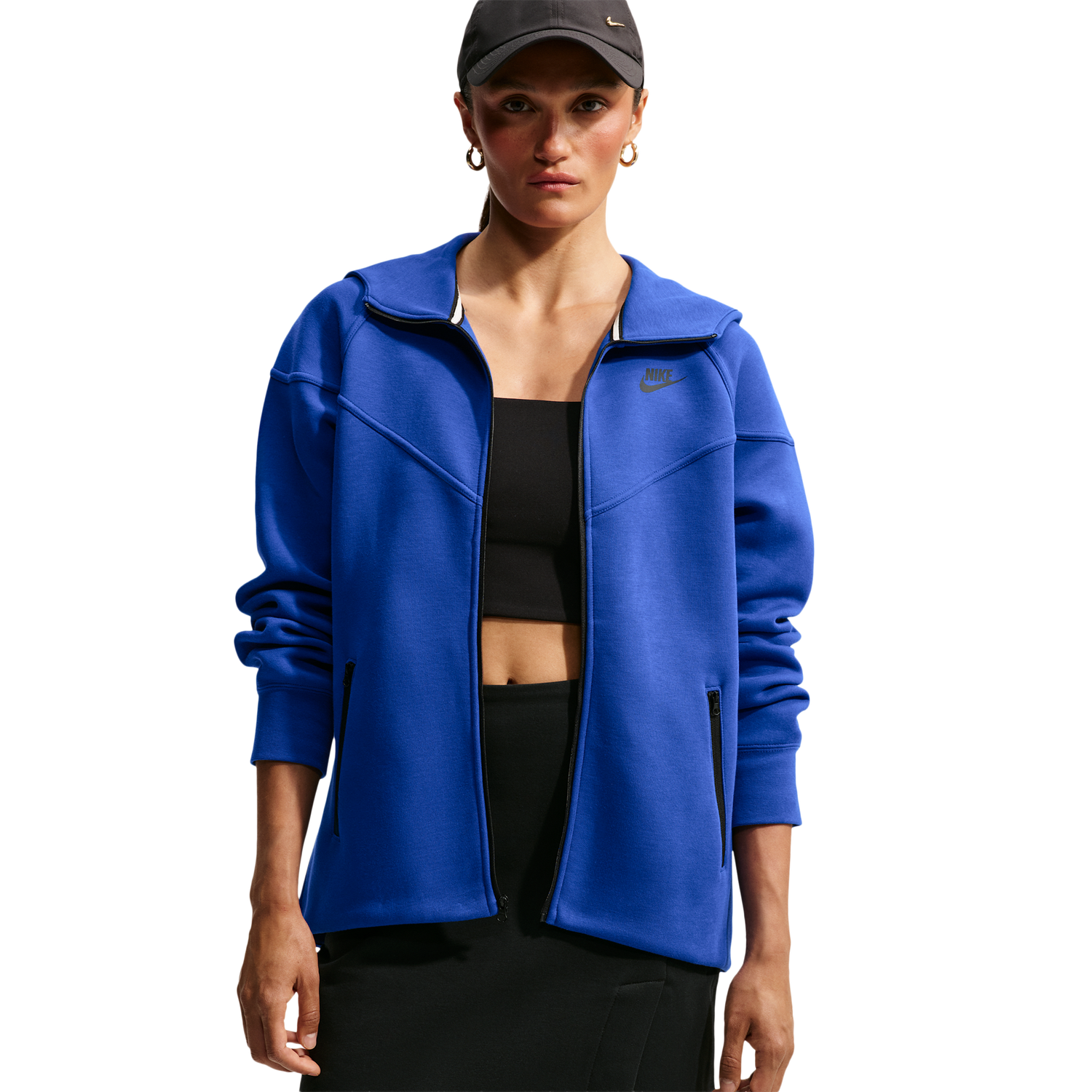 Nike NSW Tech Fleece WR Full-Zip Hoodie - Women's - Old Royal/Black
