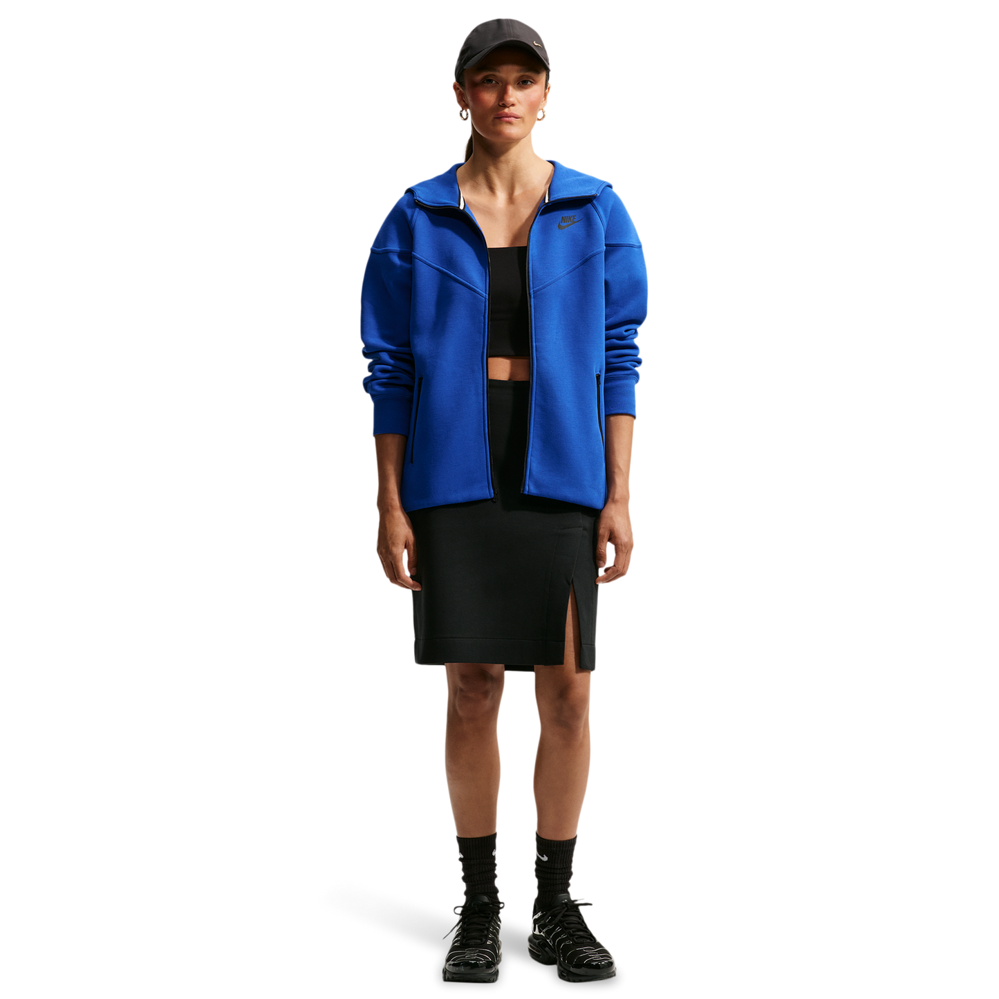 Nike NSW Tech Fleece WR Full-Zip Hoodie - Women's - Old Royal/Black