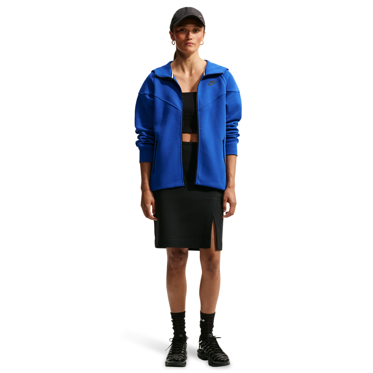 Nike NSW Tech Fleece WR Full-Zip Hoodie - Women's - Old Royal/Black