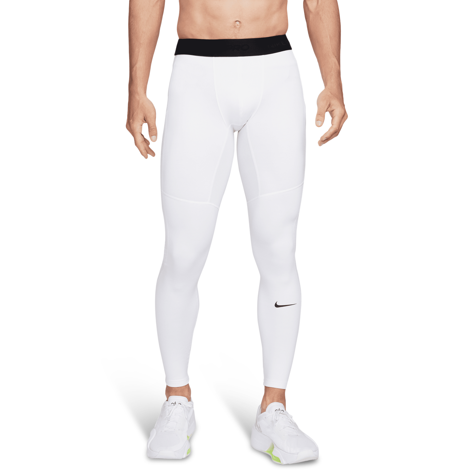 Nike Pro Warm Tight - Men's - White/Black