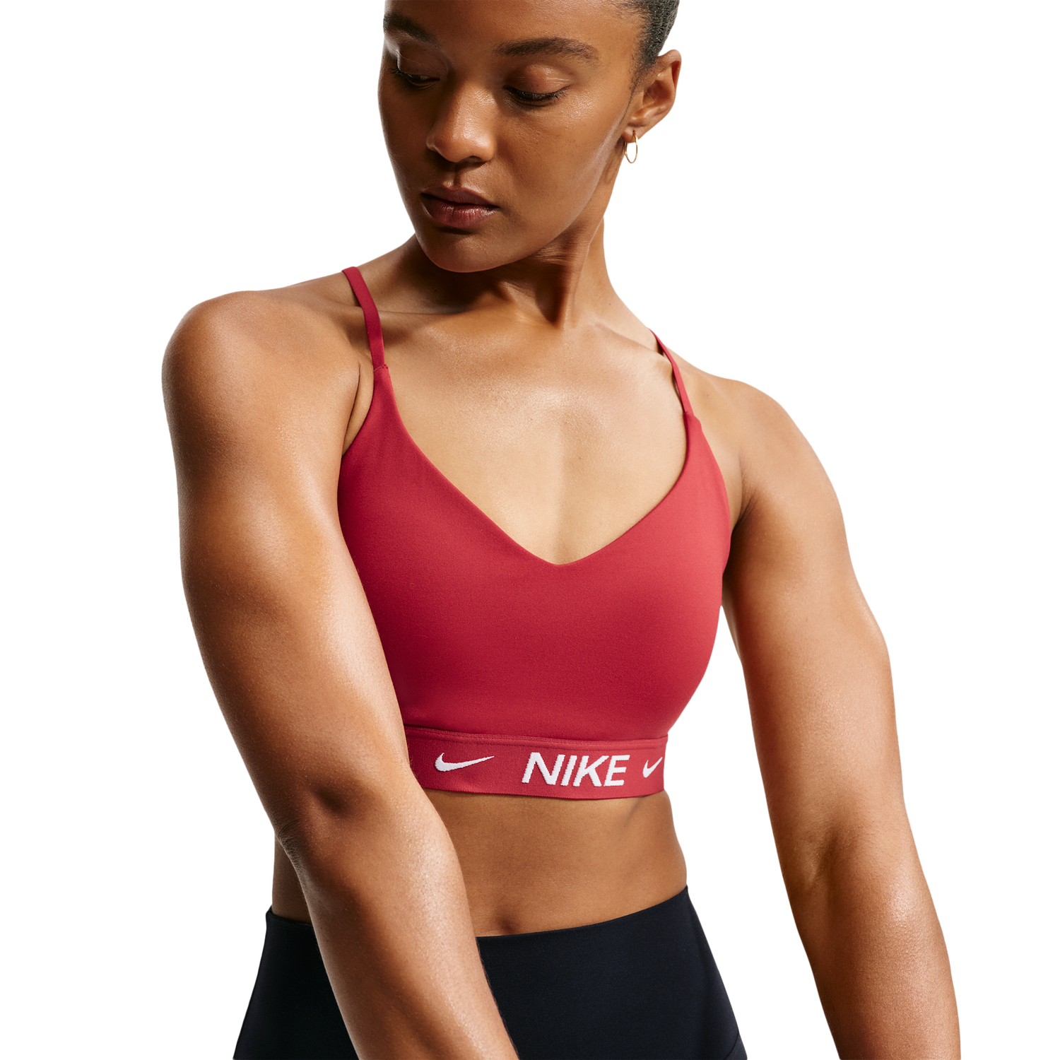 Nike Dri-FIT Indy Bra - Women's - Tough Red