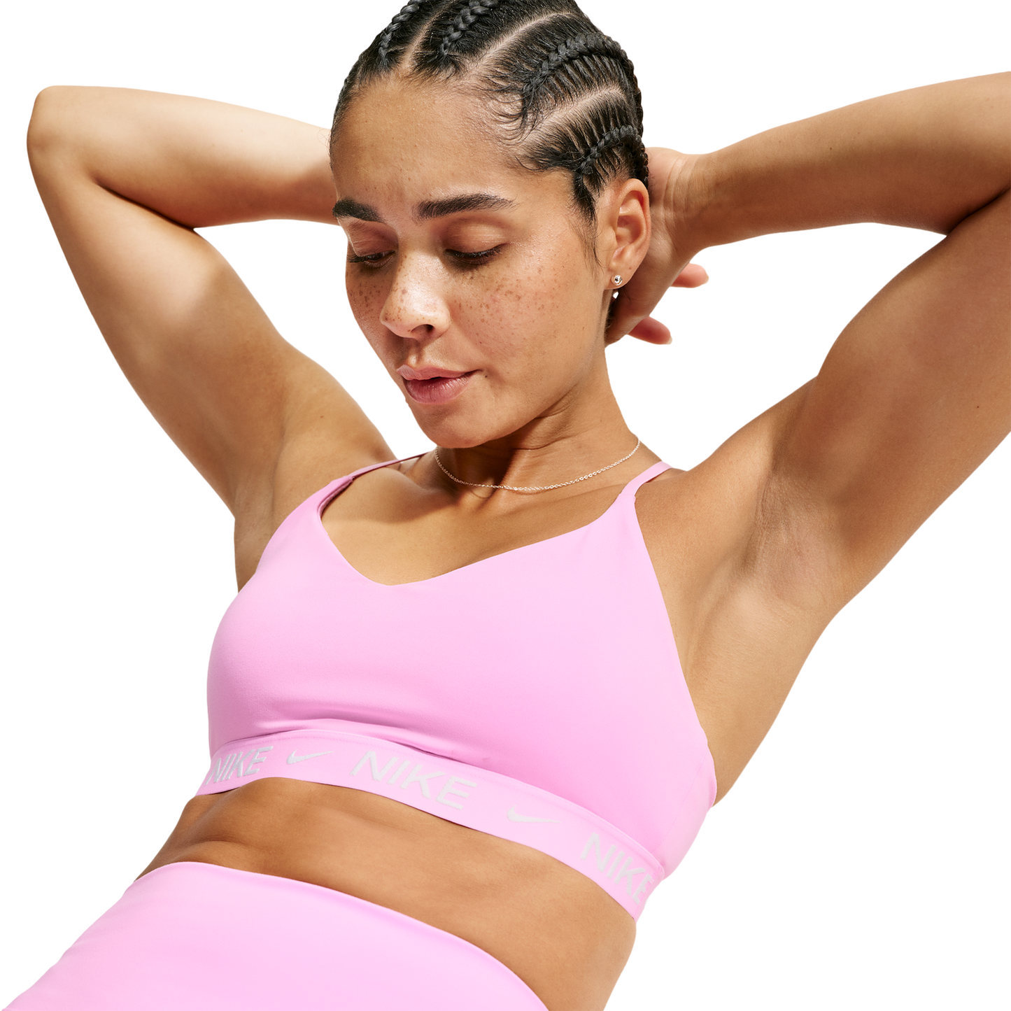 Nike Dri-FIT Indy Bra - Women's - Pink Rise