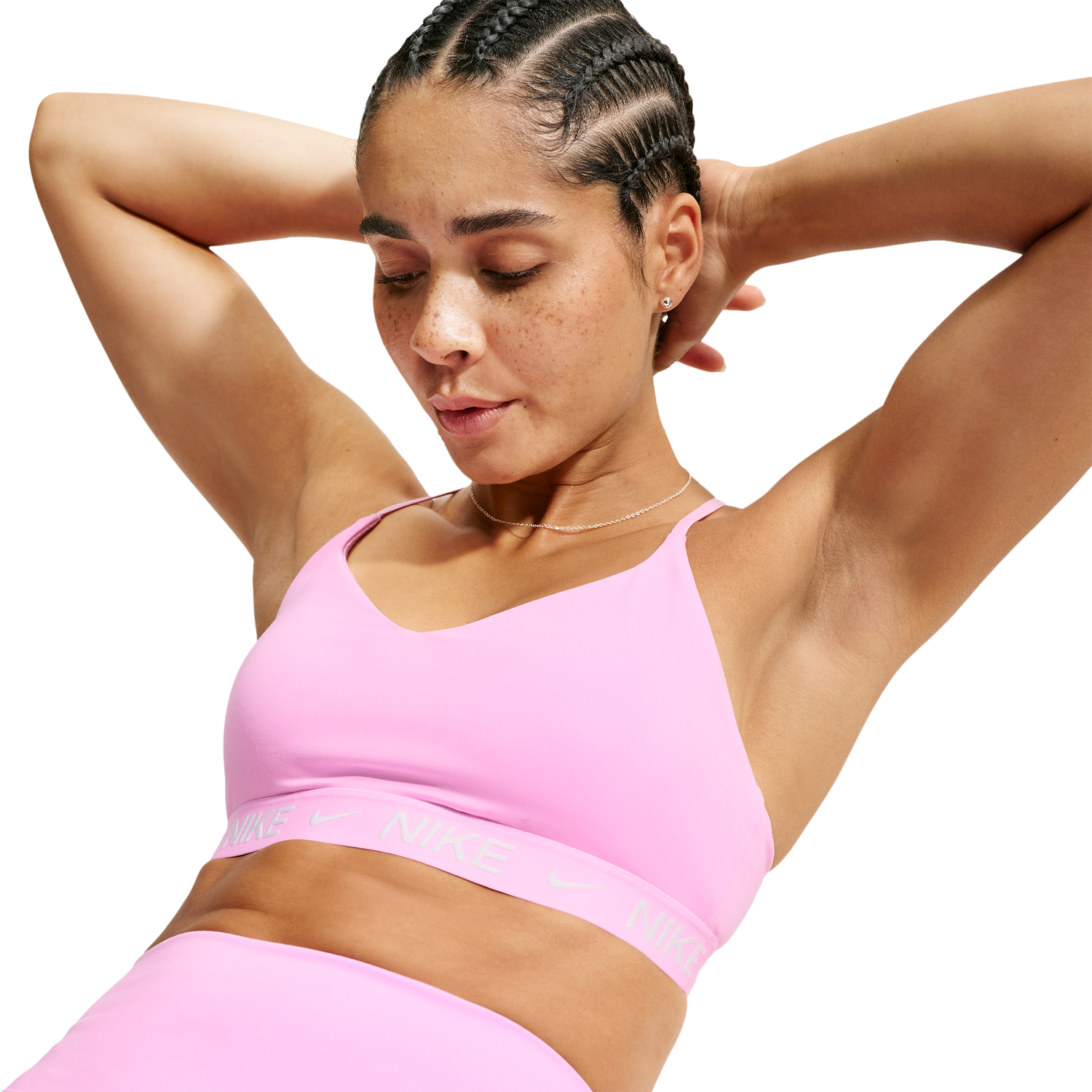Nike Dri-FIT Indy Bra - Women's - Pink Rise